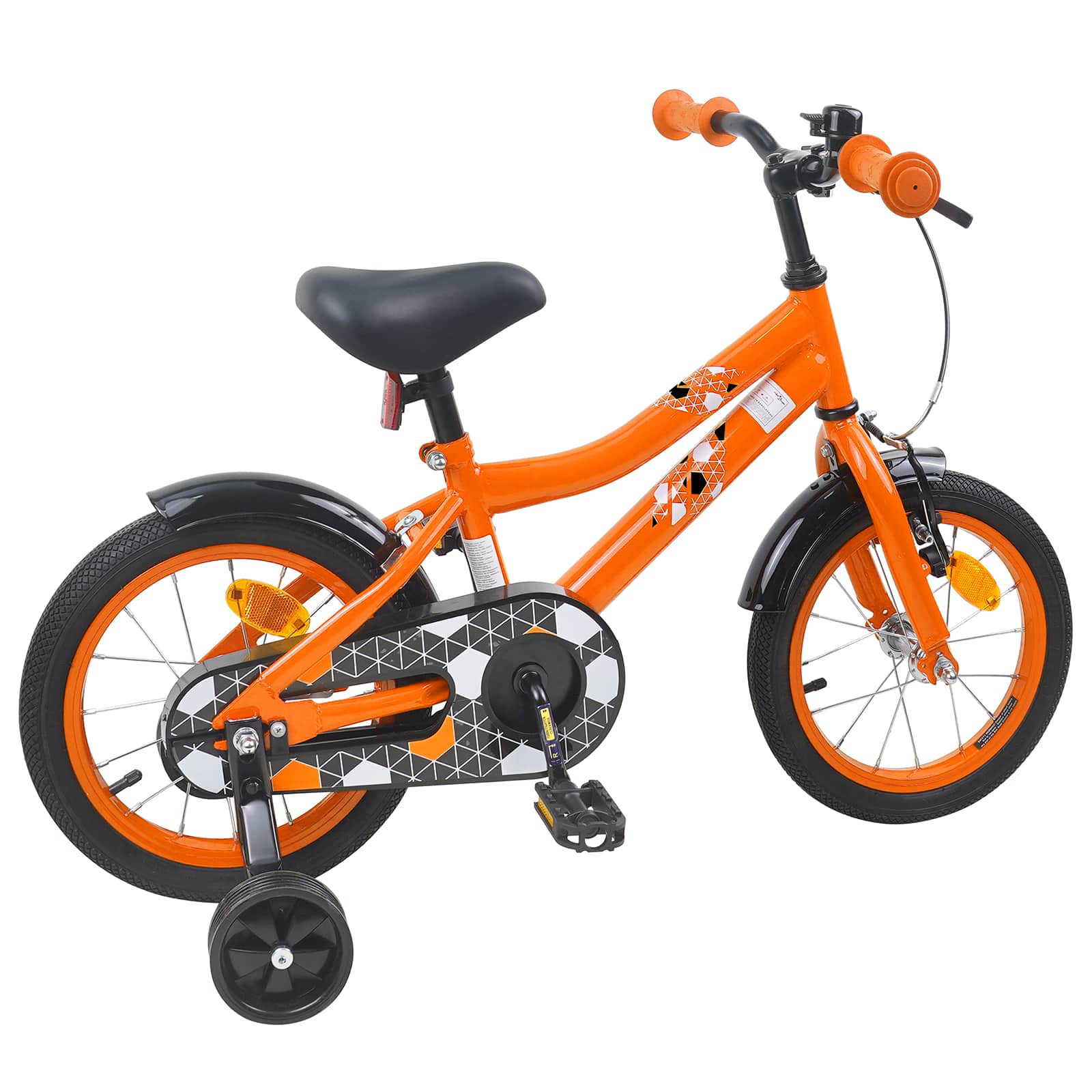 Kinderfiets 16 Inch voor 4-6 jaar oud Oranje is nu te koop bij PeponiXL, paradijselijk wonen!