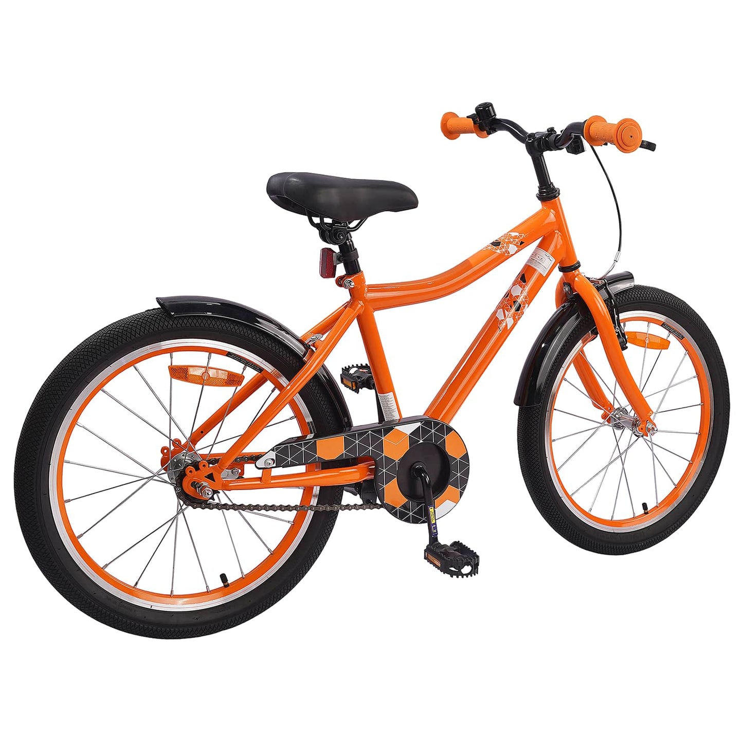 Kinderfiets 18 Inch voor 5-7 jaar Oranje is nu te koop bij PeponiXL, paradijselijk wonen!