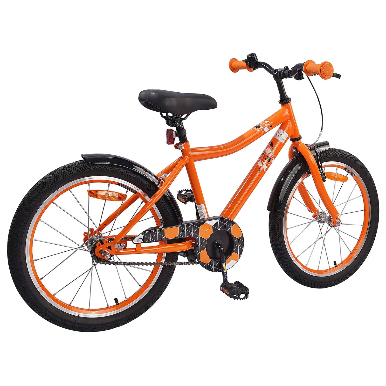 Kinderfiets 18 Inch voor 5-7 jaar Oranje is nu te koop bij PeponiXL, paradijselijk wonen!