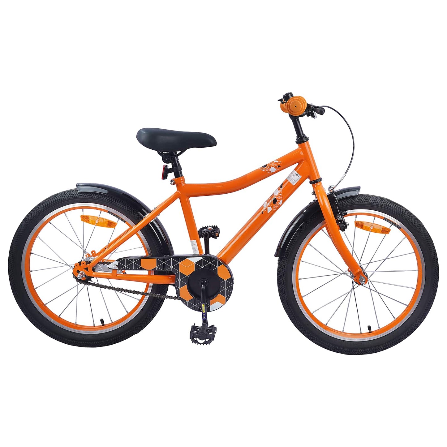 Kinderfiets 18 Inch voor 5-7 jaar Oranje is nu te koop bij PeponiXL, paradijselijk wonen!