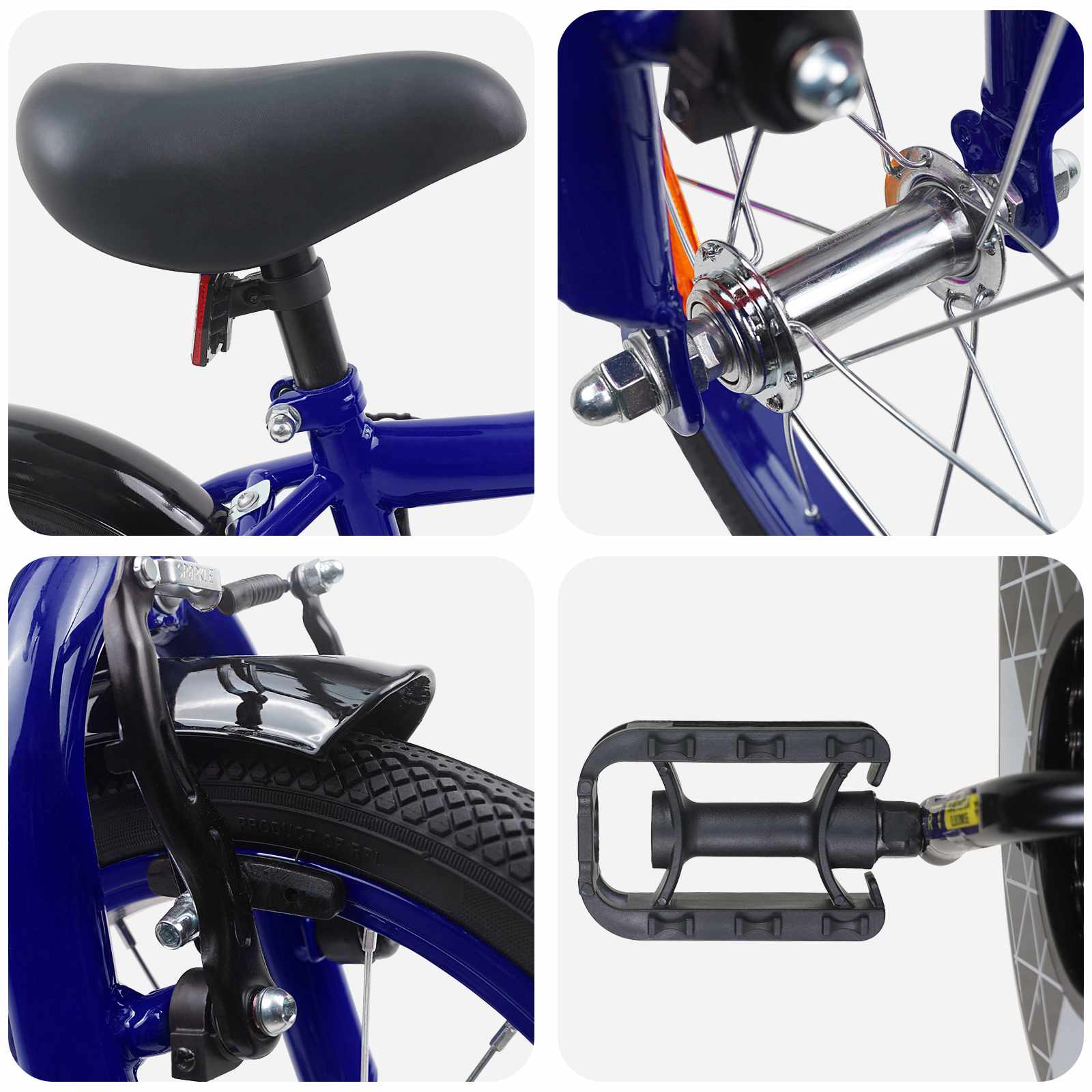 Kinderfiets 12 Inch voor 2-4 jaar oud Donkerblauw is nu te koop bij PeponiXL, paradijselijk wonen!