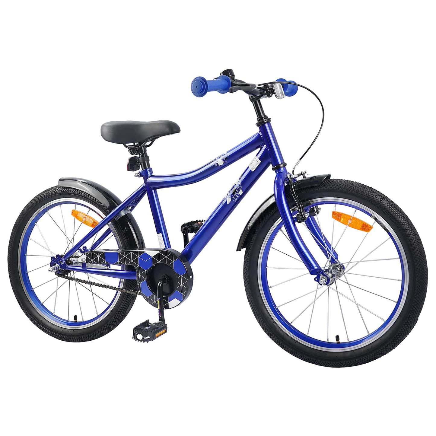 Kinderfiets 18 Inch voor 5-7 jaar Donkerblauw is nu te koop bij PeponiXL, paradijselijk wonen!