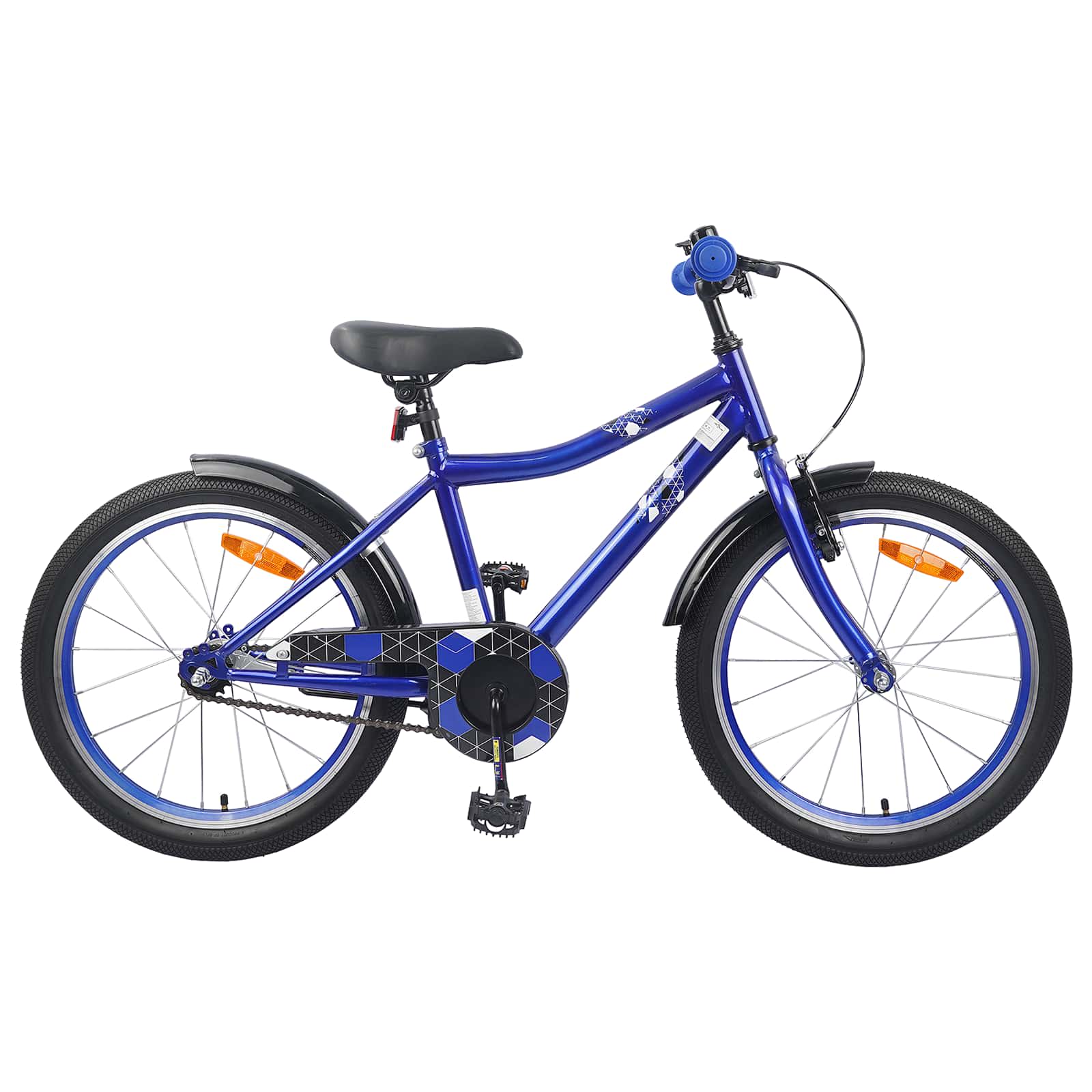 Kinderfiets 18 Inch voor 5-7 jaar Donkerblauw is nu te koop bij PeponiXL, paradijselijk wonen!