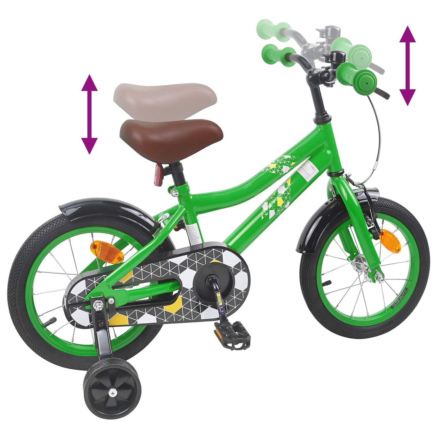 Kinderfiets 12 Inch voor 2-4 jaar oud Groen is nu te koop bij PeponiXL, paradijselijk wonen!