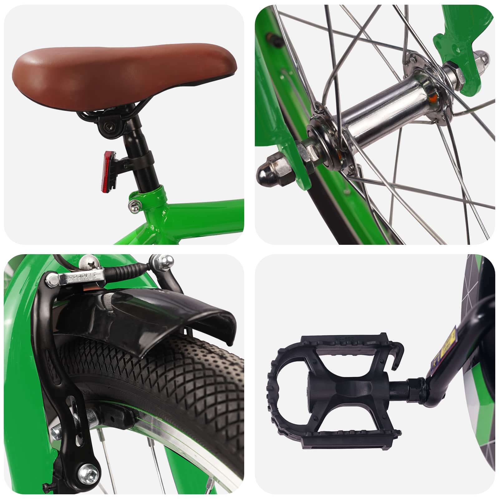 Kinderfiets 18 Inch voor 5-7 jaar Groen is nu te koop bij PeponiXL, paradijselijk wonen!