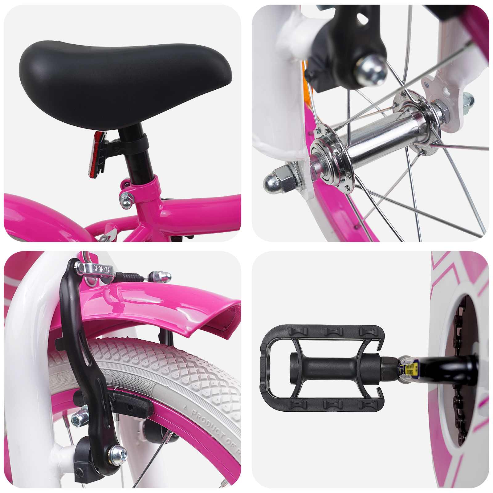 Kinderfiets 16 Inch voor 4-6 jaar oud Roze is nu te koop bij PeponiXL, paradijselijk wonen!