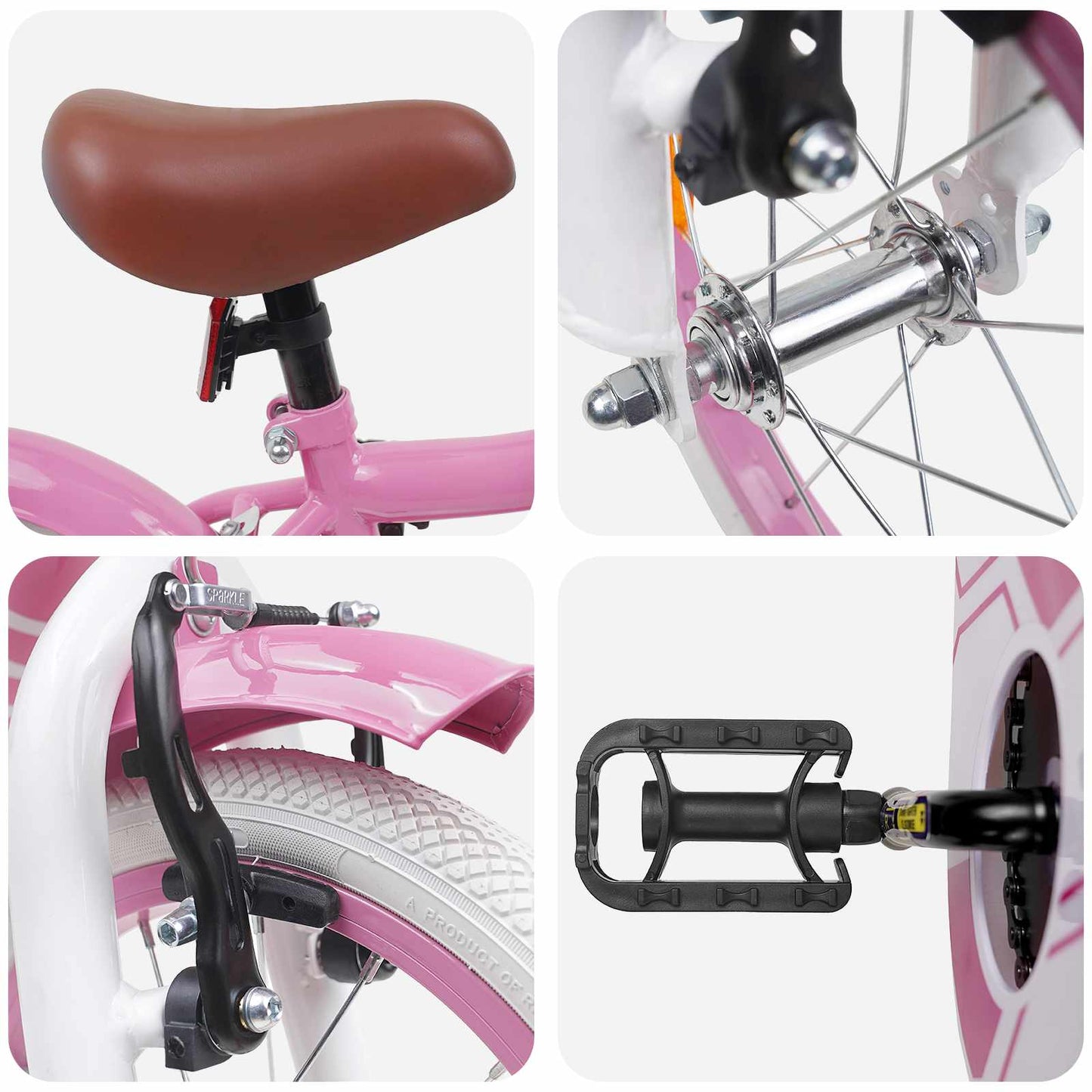 Kinderfiets 16 Inch voor 4-6 jaar oud Lichtroze is nu te koop bij PeponiXL, paradijselijk wonen!