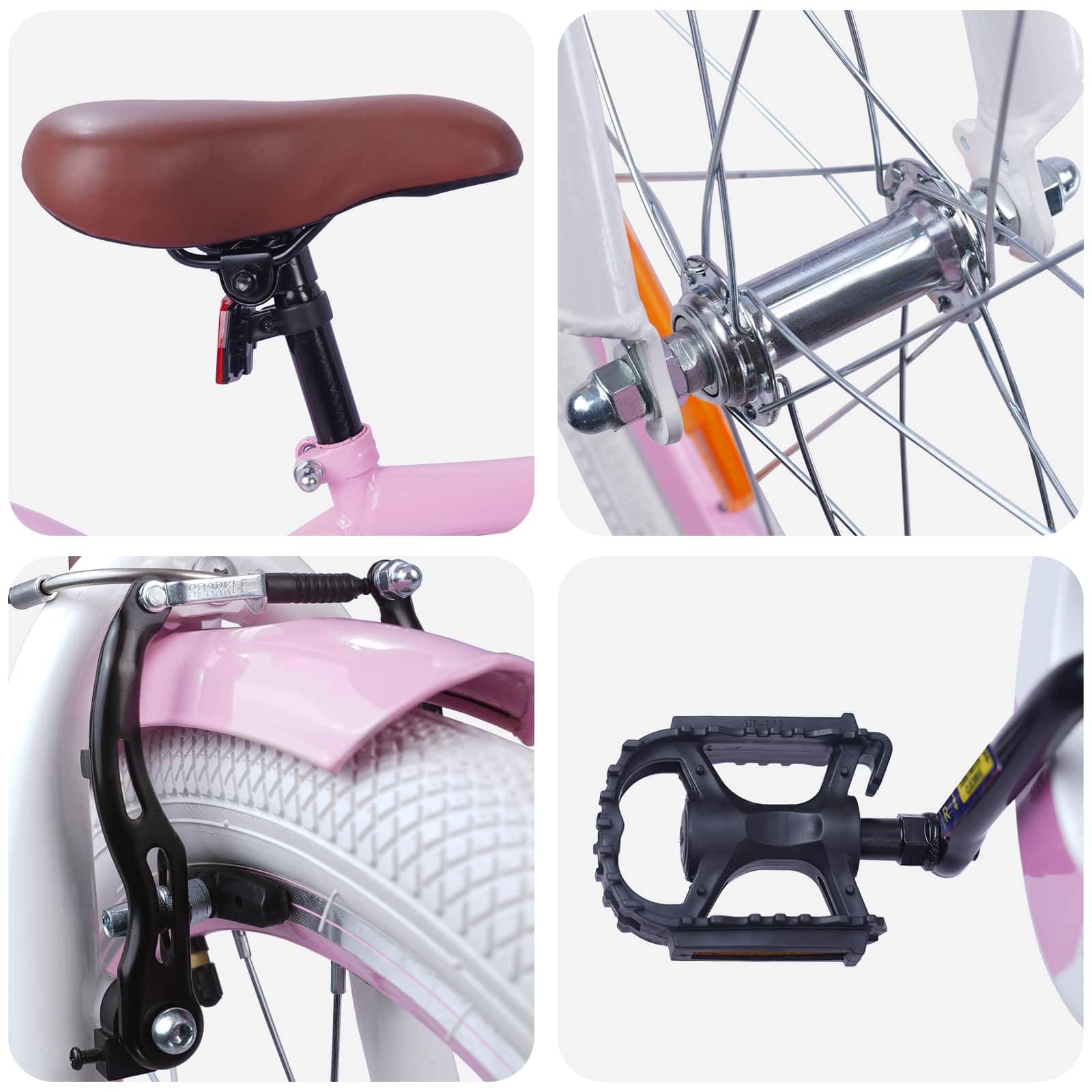 Kinderfiets 18 Inch voor 5-7 jaar Lichtroze is nu te koop bij PeponiXL, paradijselijk wonen!