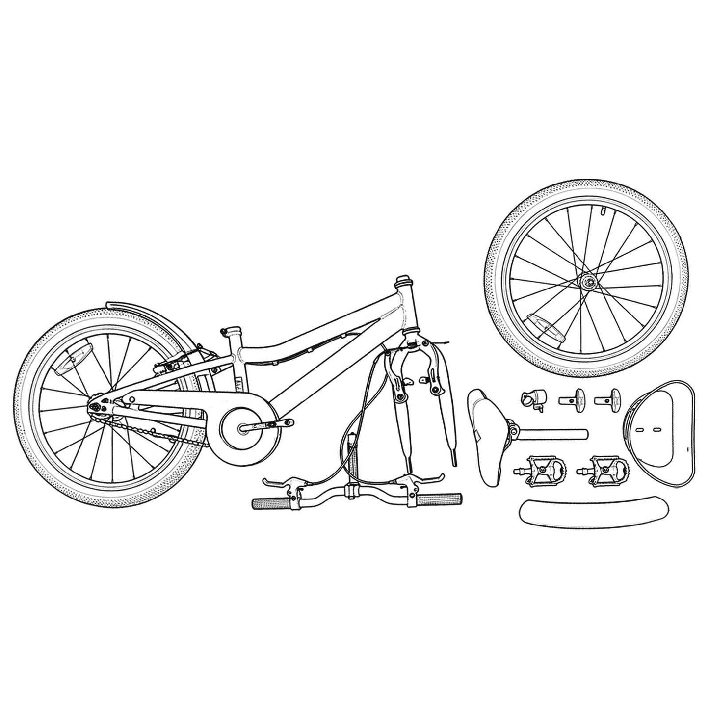 Kinderfiets 18 Inch voor 5-7 jaar Lichtroze is nu te koop bij PeponiXL, paradijselijk wonen!