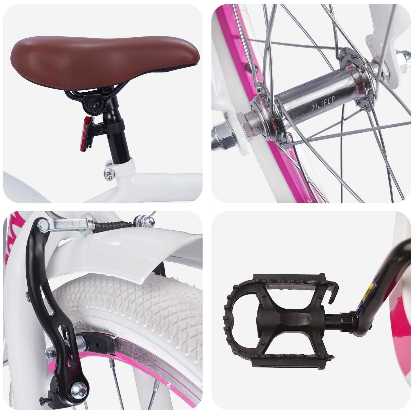 Kinderfiets 18 Inch voor 5-7 jaar Wit is nu te koop bij PeponiXL, paradijselijk wonen!