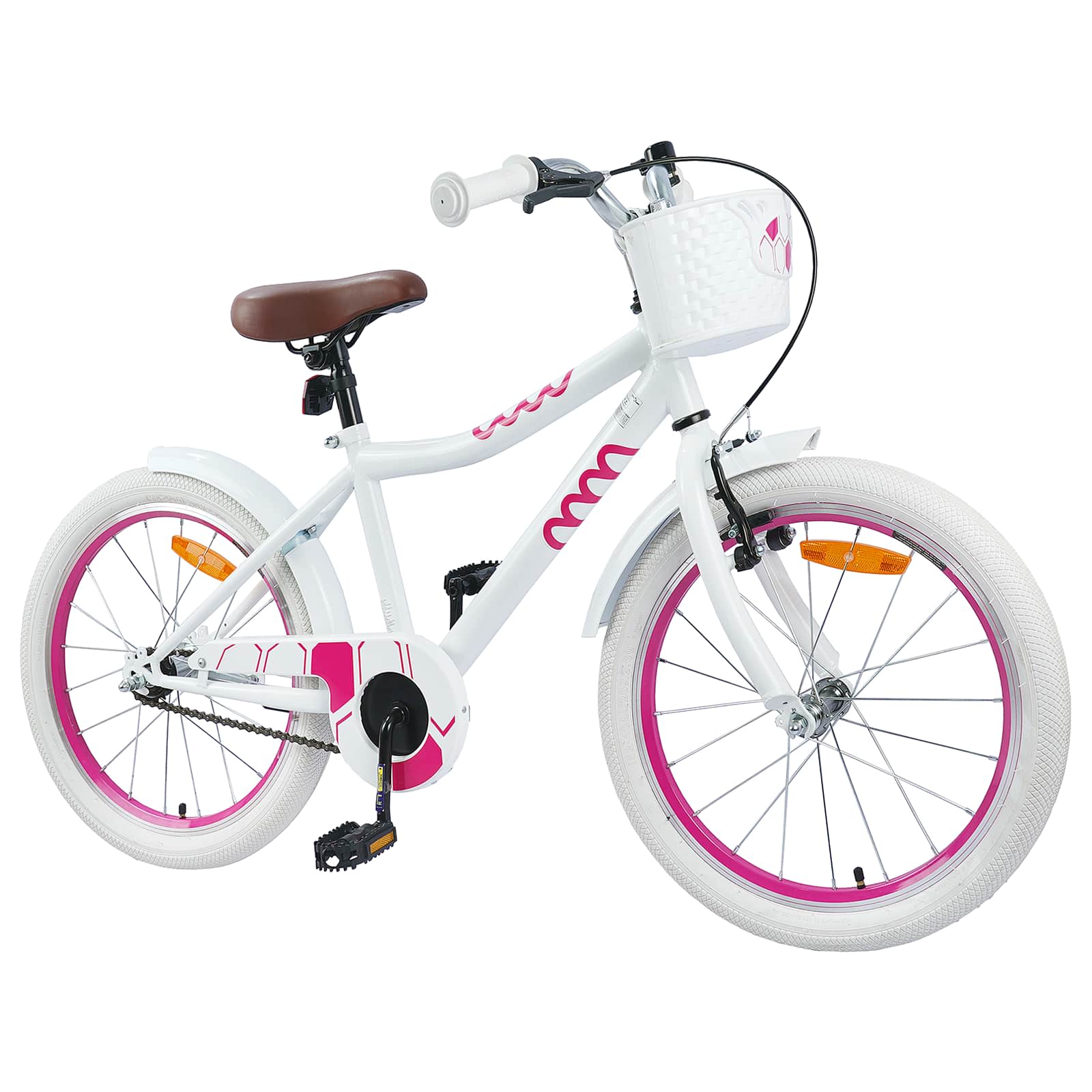Kinderfiets 18 Inch voor 5-7 jaar Wit is nu te koop bij PeponiXL, paradijselijk wonen!