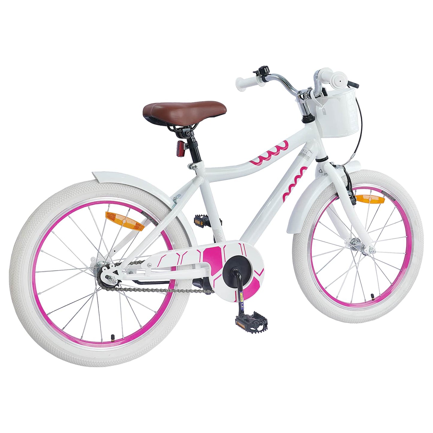 Kinderfiets 18 Inch voor 5-7 jaar Wit is nu te koop bij PeponiXL, paradijselijk wonen!