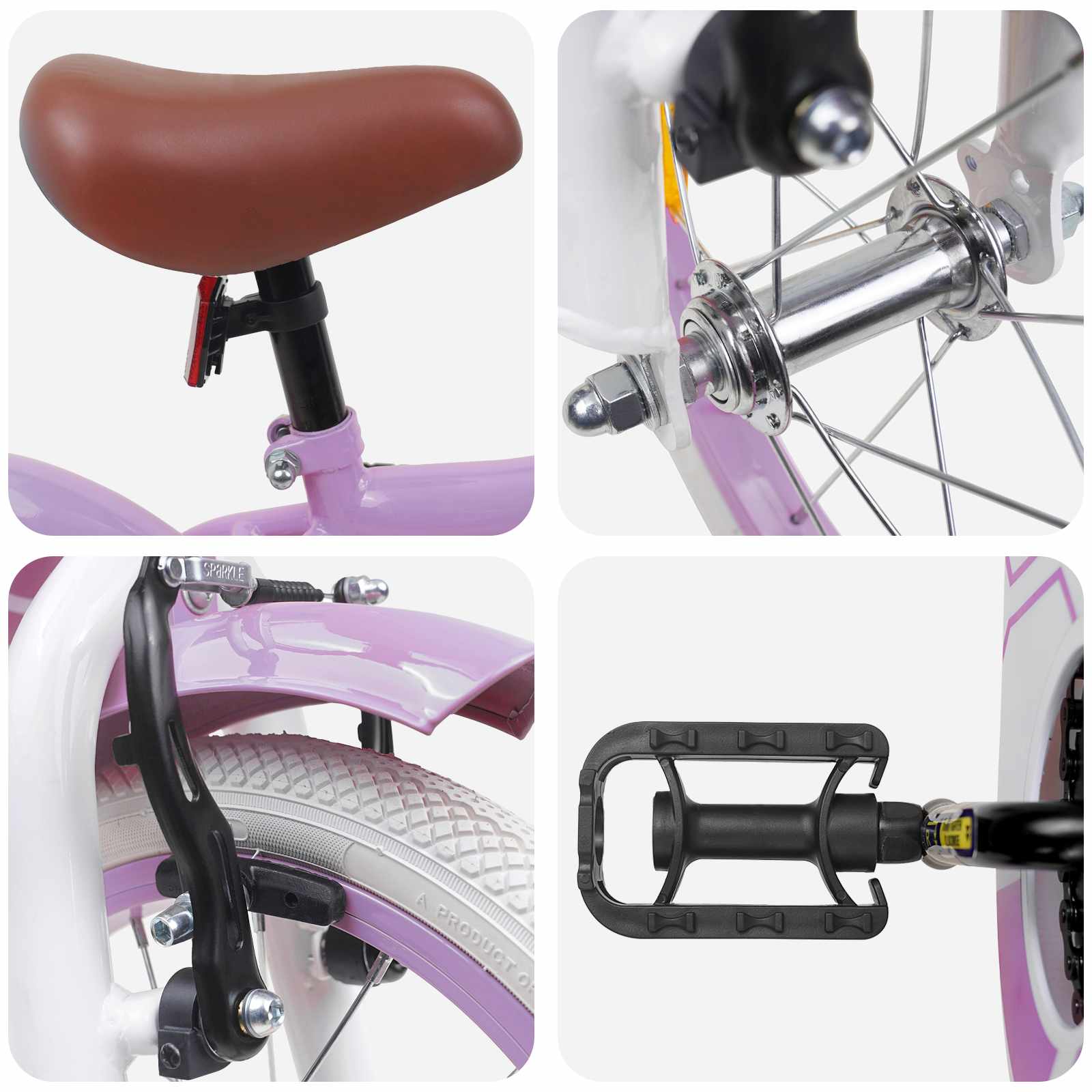Kinderfiets 14 Inch voor 3-5 jaar oud Paars is nu te koop bij PeponiXL, paradijselijk wonen!
