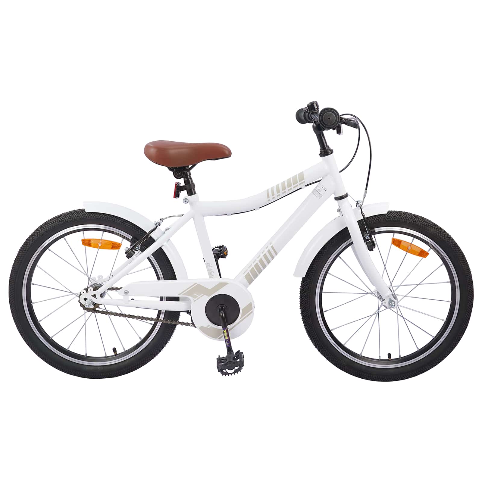 Kinderfiets 18 Inch voor 5-7 jaar wit is nu te koop bij PeponiXL, paradijselijk wonen!