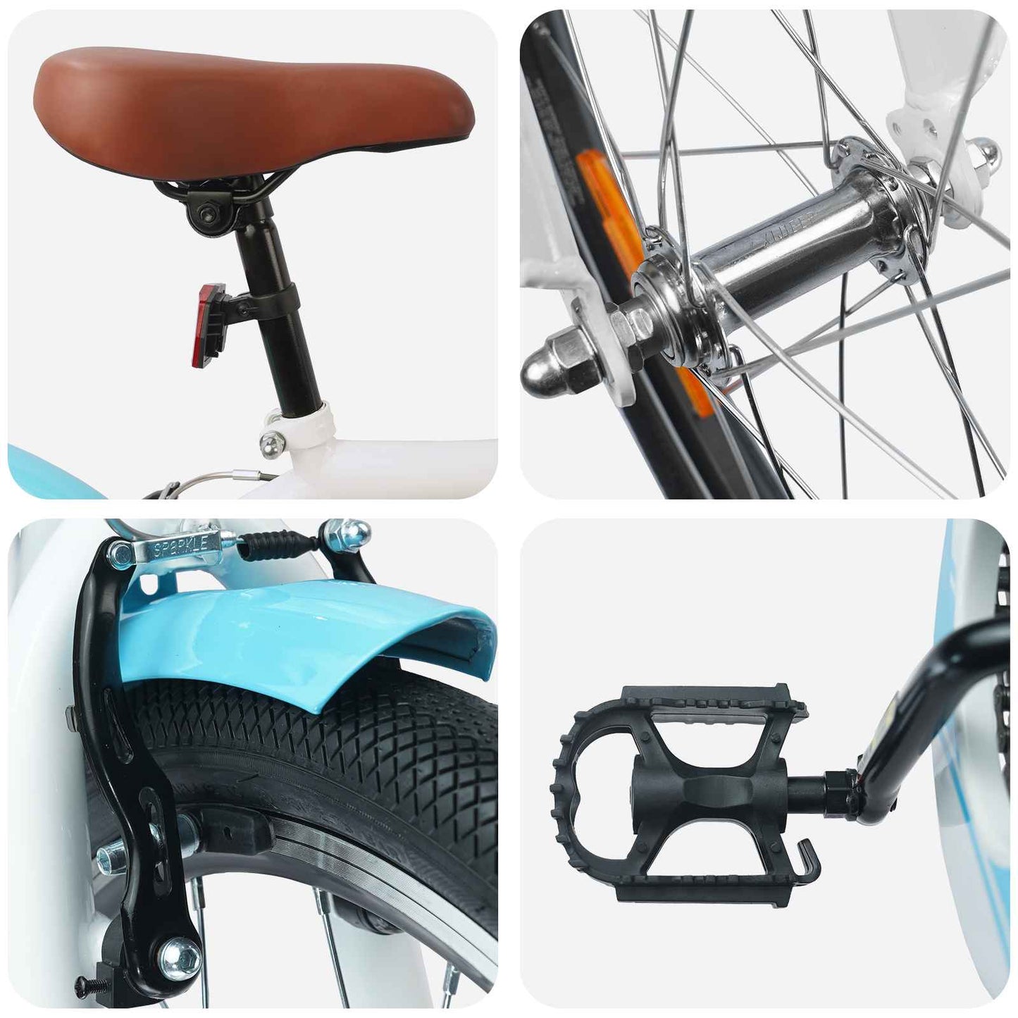 Kinderfiets 18 Inch voor 5-7 jaar Lichtblauw is nu te koop bij PeponiXL, paradijselijk wonen!