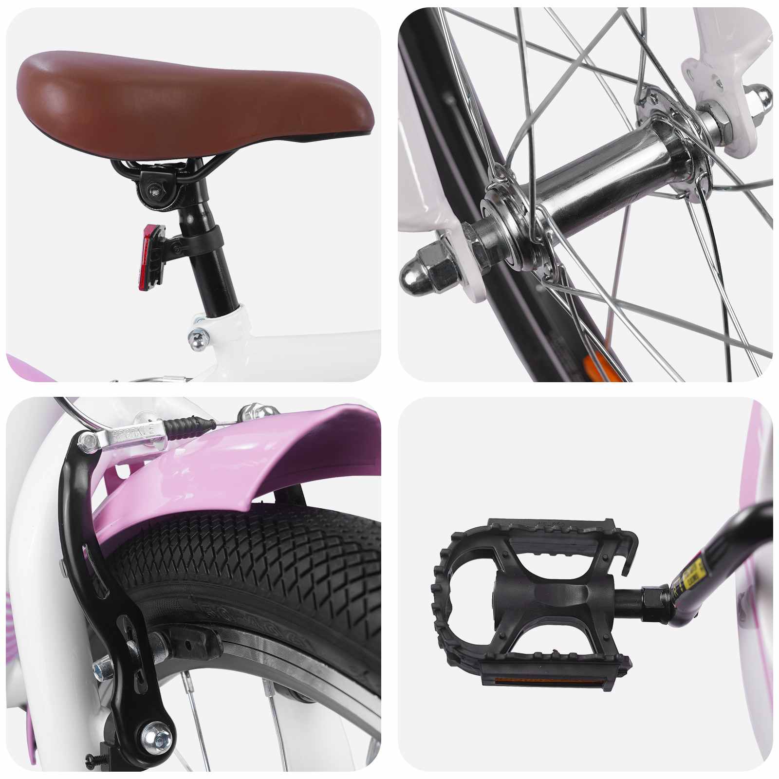 Kinderfiets 18 Inch voor 5-7 jaar Lichtroze is nu te koop bij PeponiXL, paradijselijk wonen!