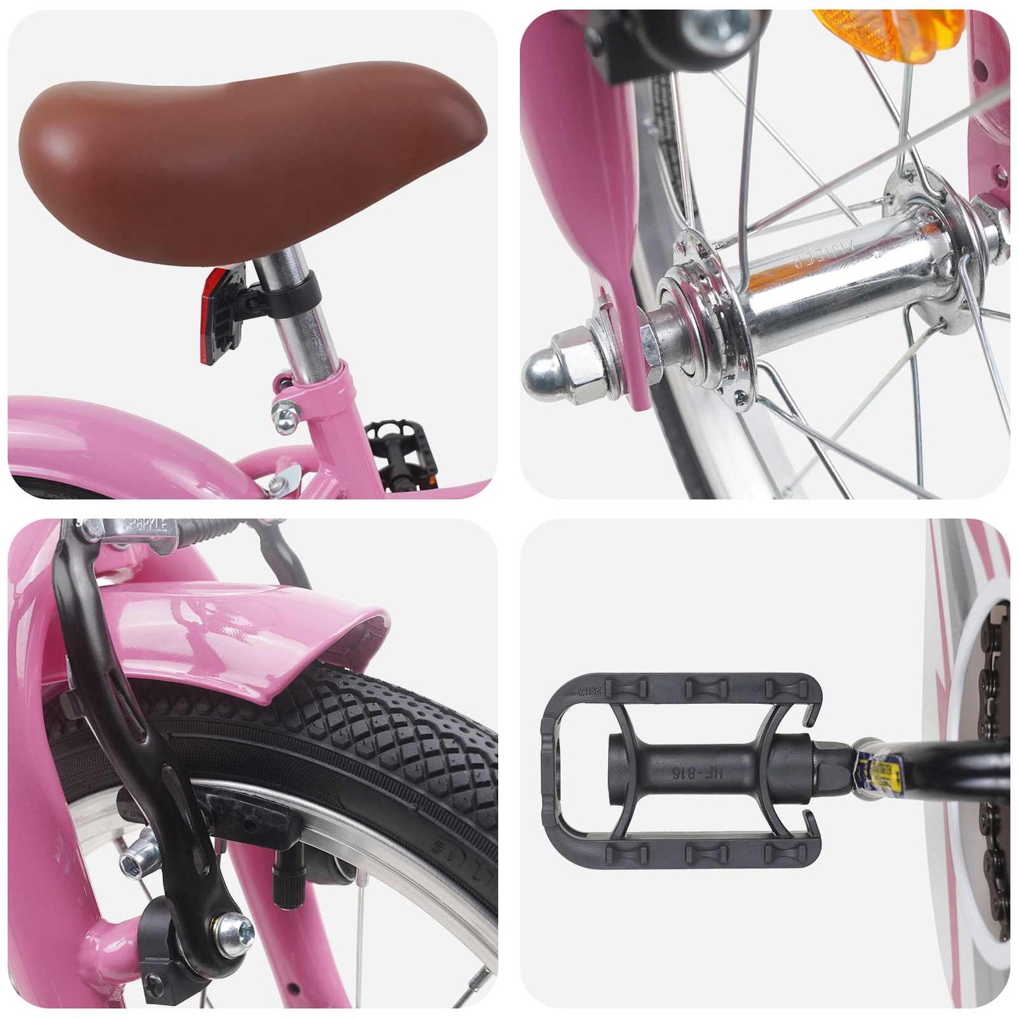 Kinderfiets 14 Inch voor 3-5 jaar oud Lichtroze is nu te koop bij PeponiXL, paradijselijk wonen!