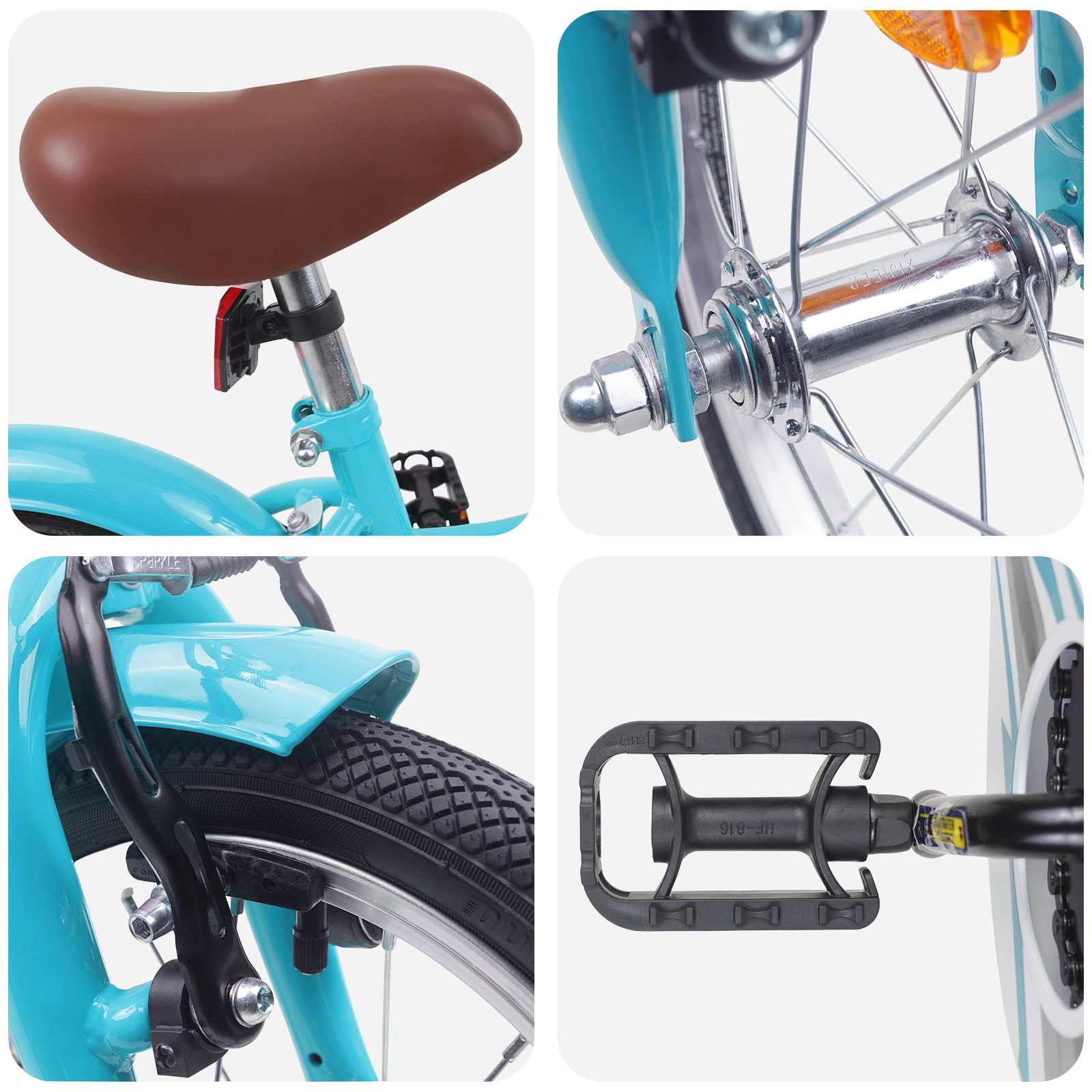Kinderfiets 14 Inch voor 3-5 jaar oud Lichtblauw is nu te koop bij PeponiXL, paradijselijk wonen!