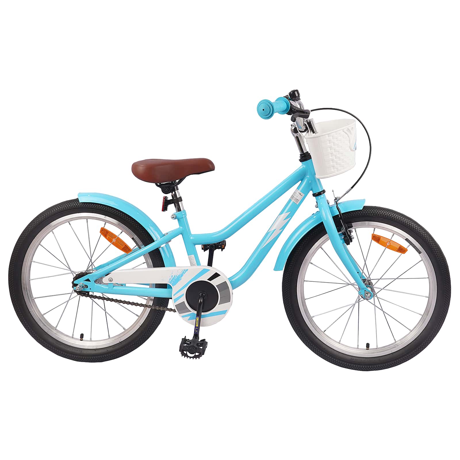 Kinderfiets 18 Inch voor 5-7 jaar Lichtblauw is nu te koop bij PeponiXL, paradijselijk wonen!