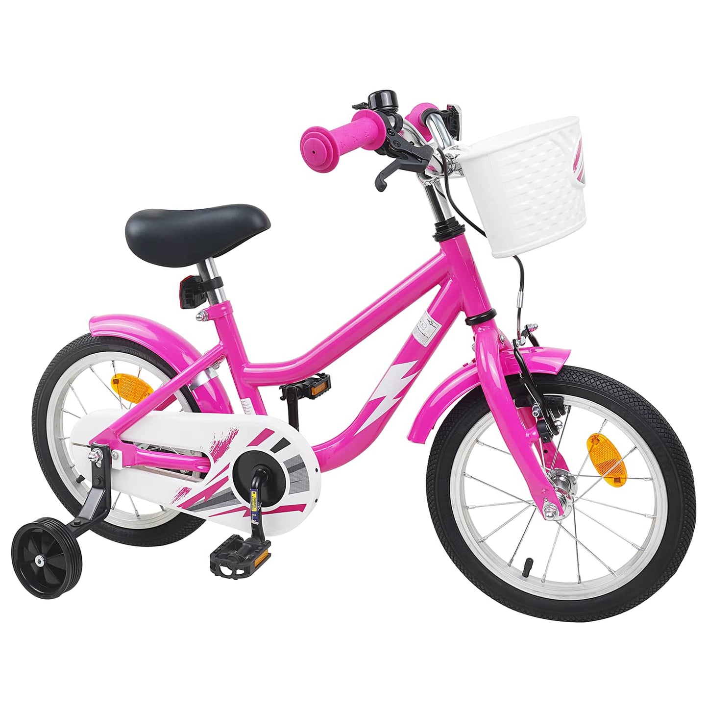 Kinderfiets 16 Inch voor 4-6 jaar oud Donkerroze is nu te koop bij PeponiXL, paradijselijk wonen!