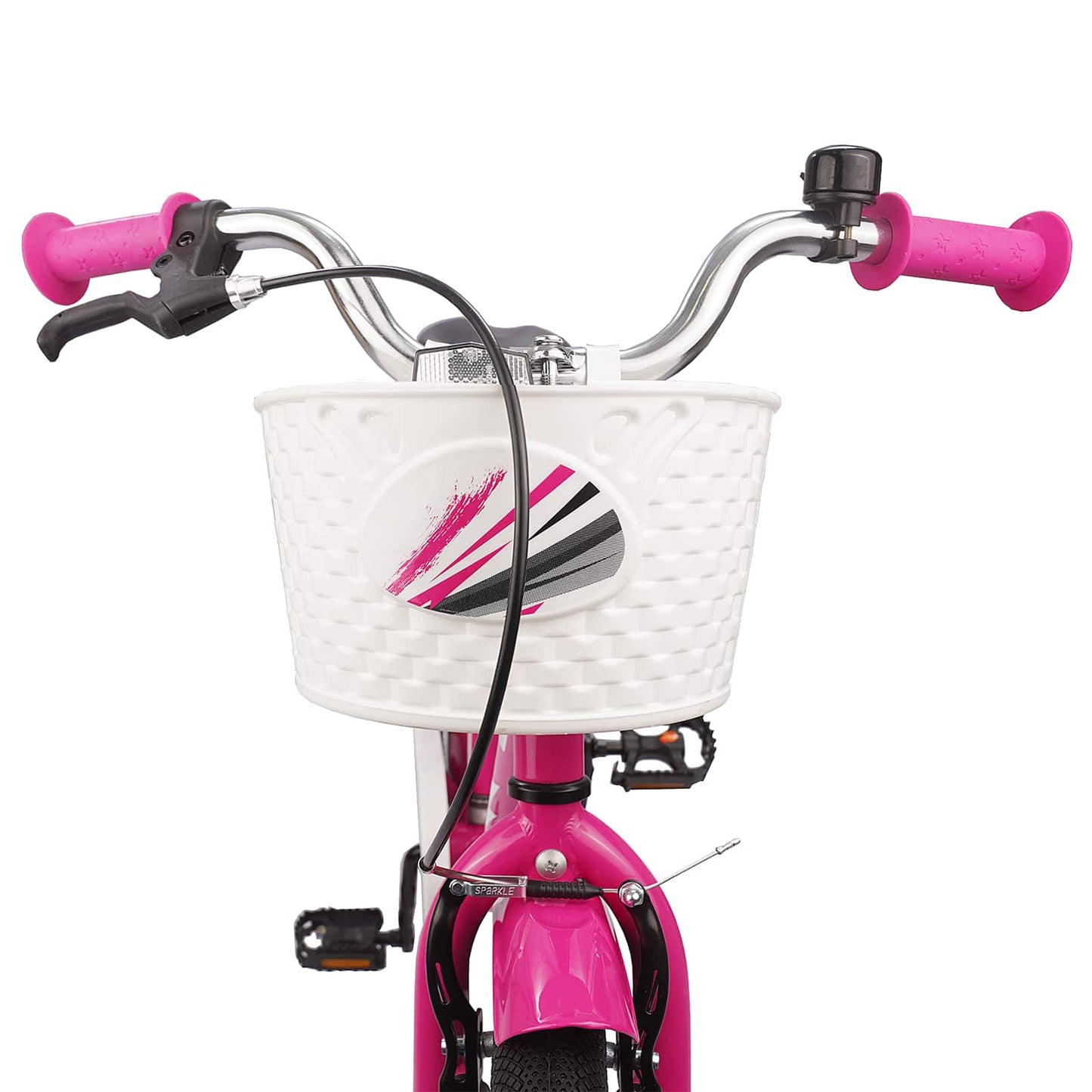 Kinderfiets 18 Inch voor 5-7 jaar Donkerroze is nu te koop bij PeponiXL, paradijselijk wonen!
