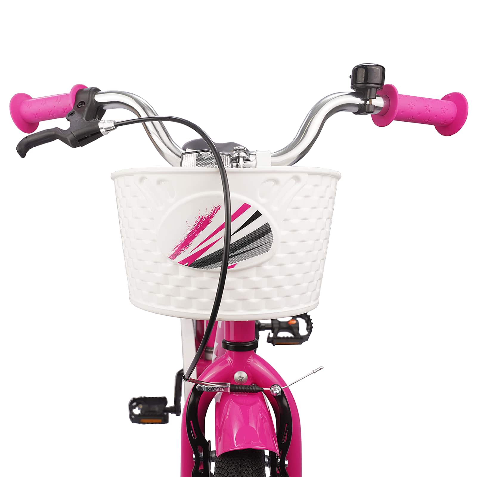 Kinderfiets 18 Inch voor 5-7 jaar Donkerroze is nu te koop bij PeponiXL, paradijselijk wonen!