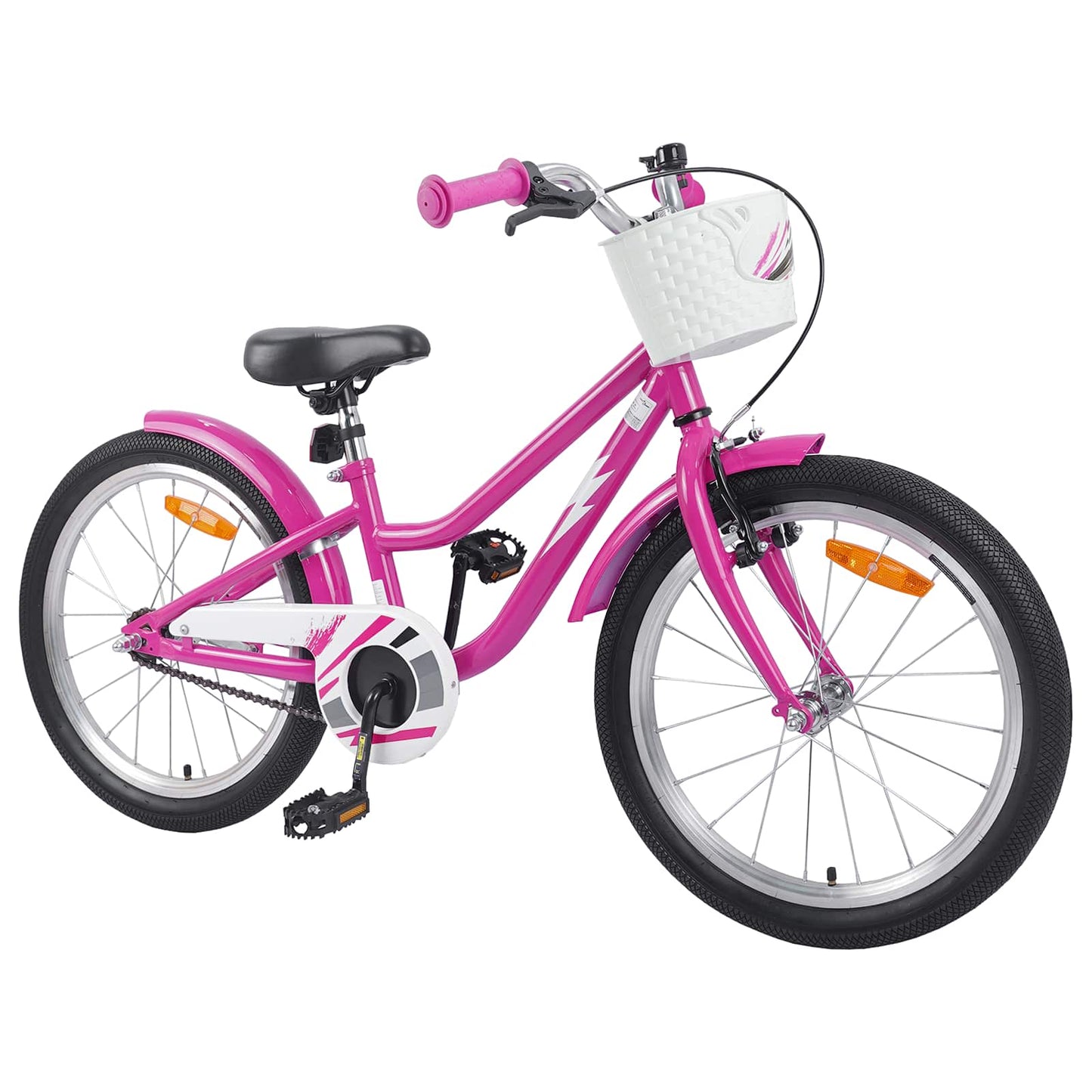 Kinderfiets 18 Inch voor 5-7 jaar Donkerroze is nu te koop bij PeponiXL, paradijselijk wonen!