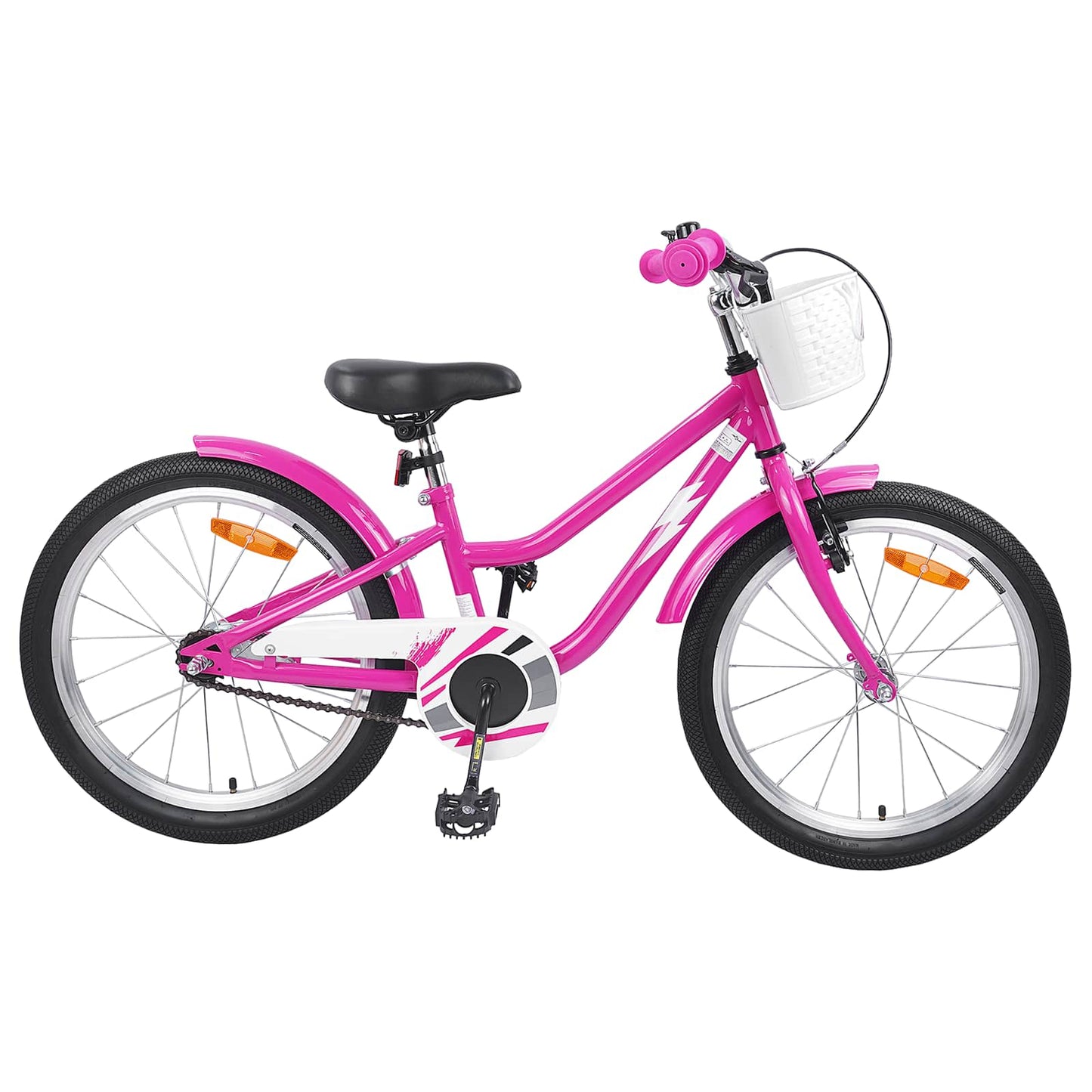 Kinderfiets 18 Inch voor 5-7 jaar Donkerroze is nu te koop bij PeponiXL, paradijselijk wonen!