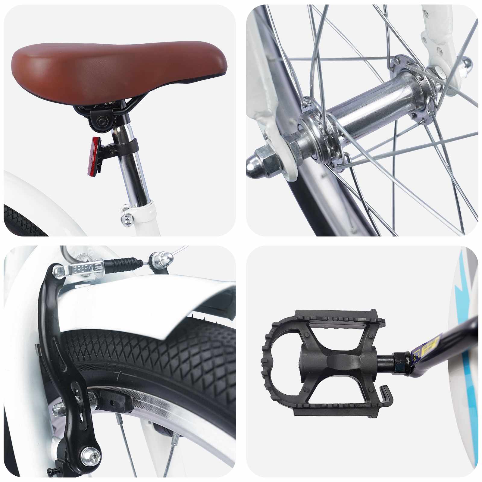 Kinderfiets 20 Inch voor 6-11 jaar oud Wit is nu te koop bij PeponiXL, paradijselijk wonen!