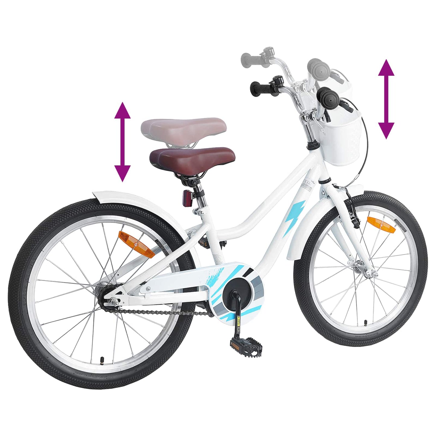 Kinderfiets 20 Inch voor 6-11 jaar oud Wit is nu te koop bij PeponiXL, paradijselijk wonen!