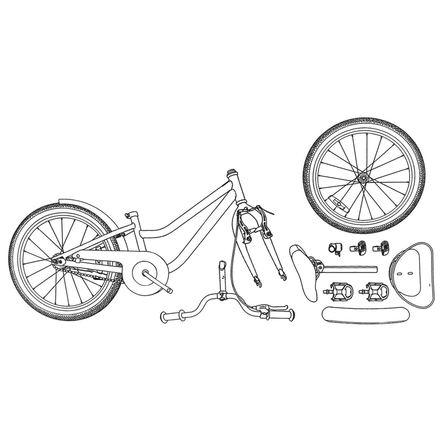 Kinderfiets 20 Inch voor 6-11 jaar oud Wit is nu te koop bij PeponiXL, paradijselijk wonen!