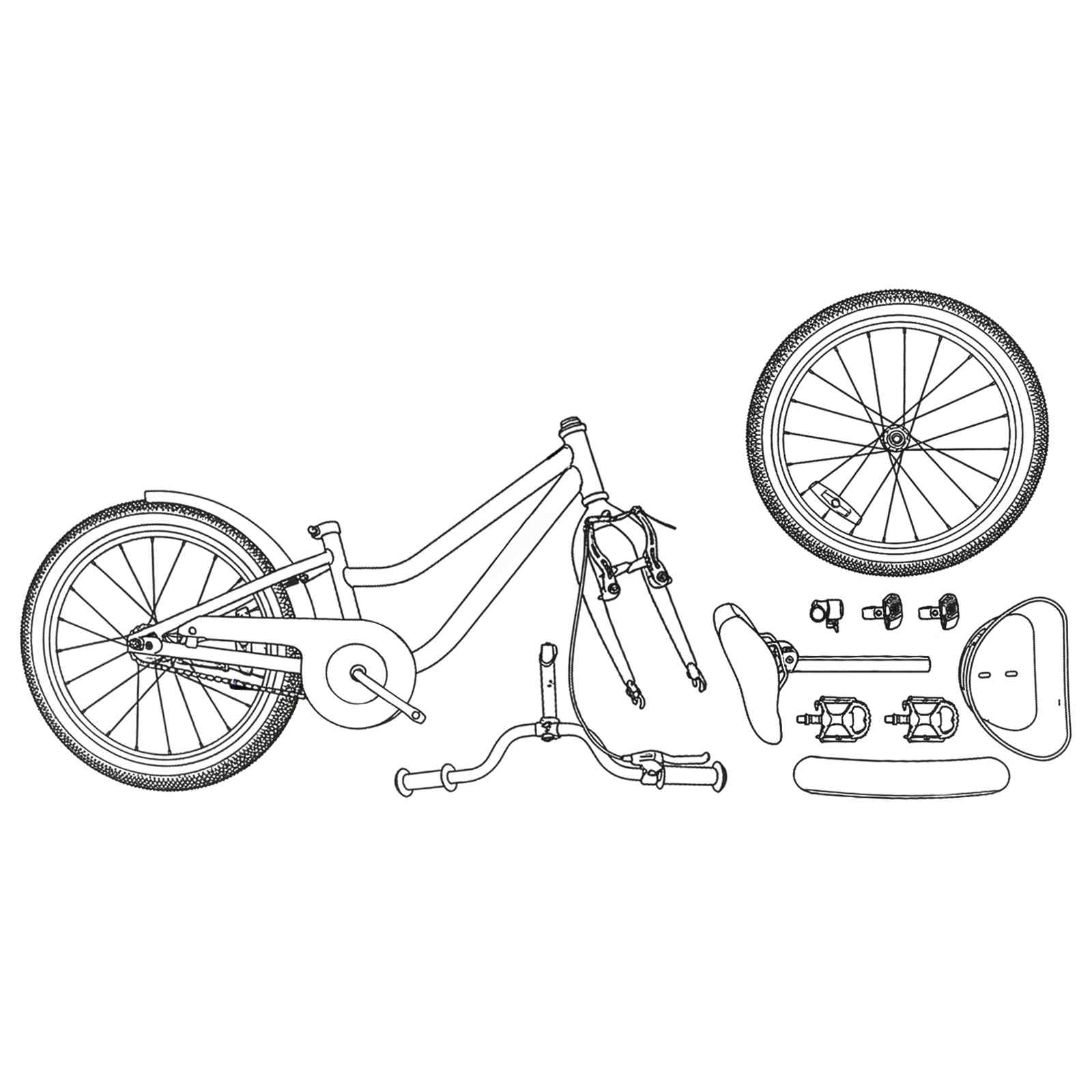 Kinderfiets 20 Inch voor 6-11 jaar oud Wit is nu te koop bij PeponiXL, paradijselijk wonen!