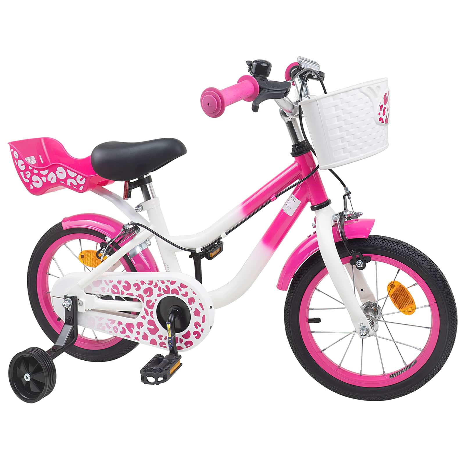 Kinderfiets Met Zijwieltjes 14 Inch voor 3-5 jaar oud Roze is nu te koop bij PeponiXL, paradijselijk wonen!