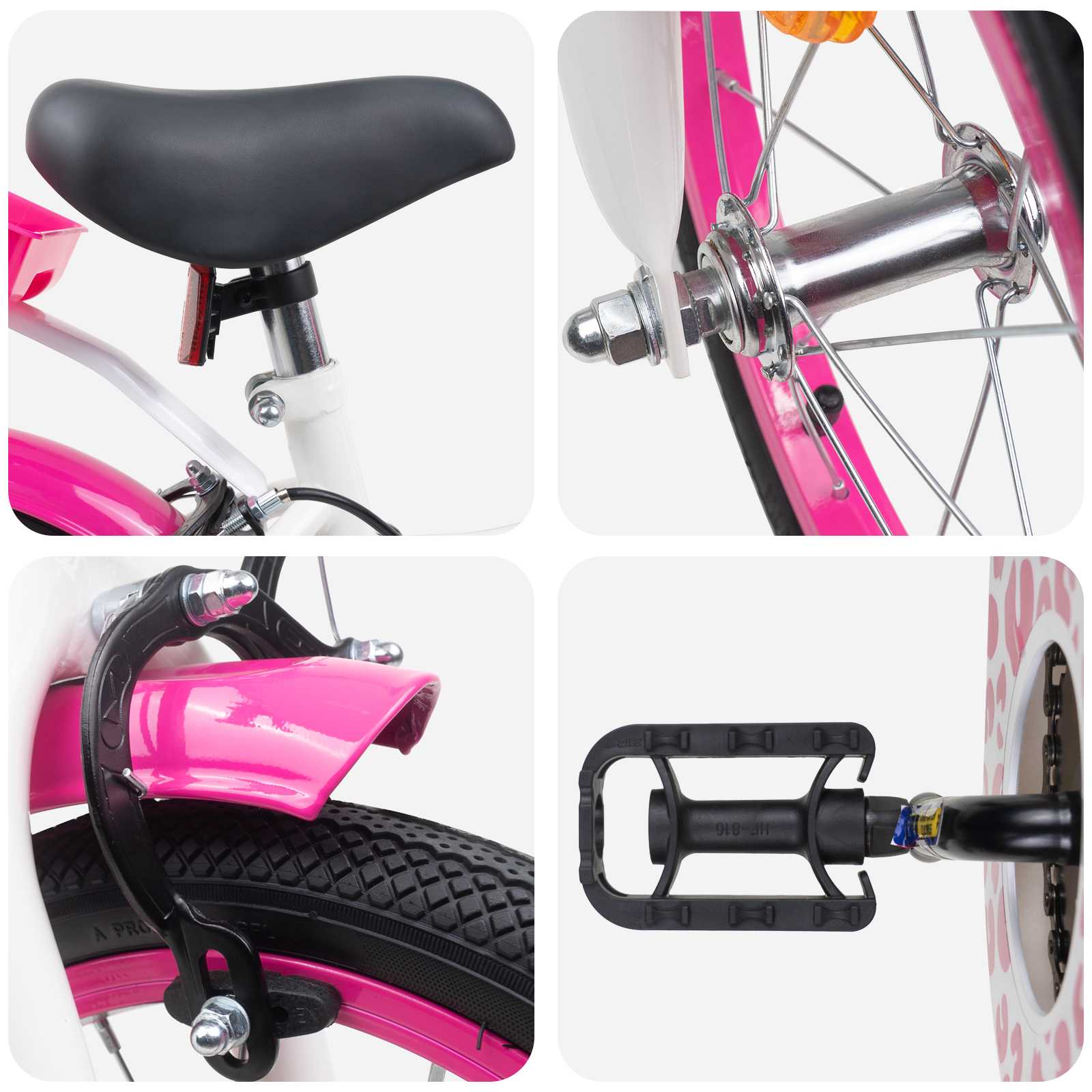 Kinderfiets Met Zijwieltjes 16 Inch voor 4-6 jaar oud Roze is nu te koop bij PeponiXL, paradijselijk wonen!