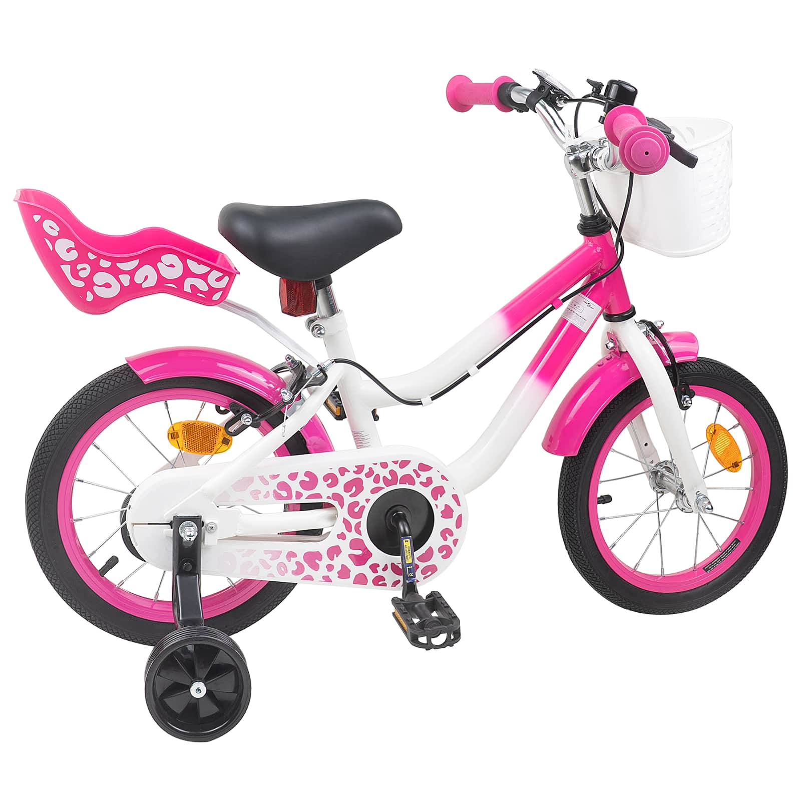 Kinderfiets Met Zijwieltjes 16 Inch voor 4-6 jaar oud Roze is nu te koop bij PeponiXL, paradijselijk wonen!