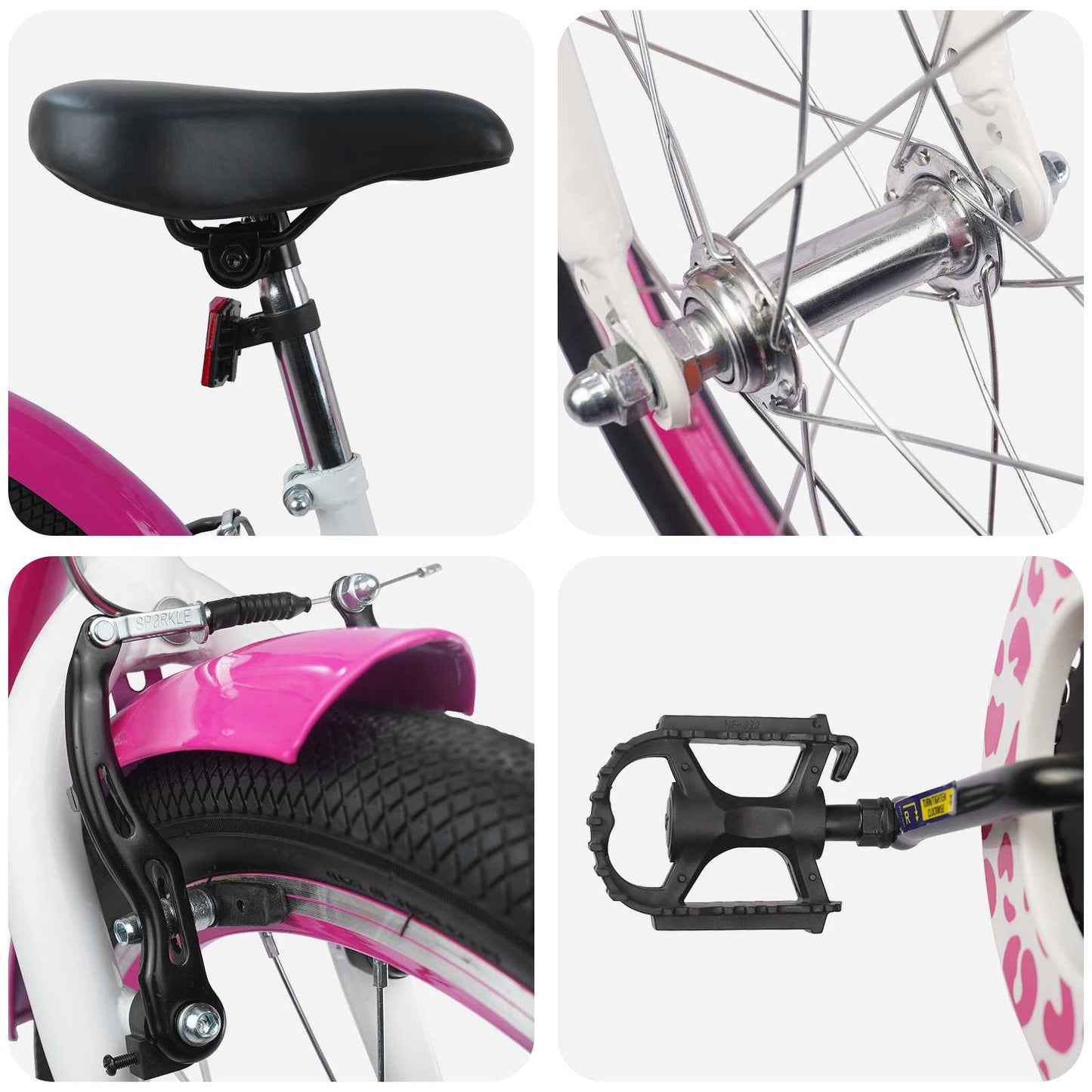 Kinderfiets Met Zijwieltjes 18 Inch voor 5-7 jaar Roze is nu te koop bij PeponiXL, paradijselijk wonen!