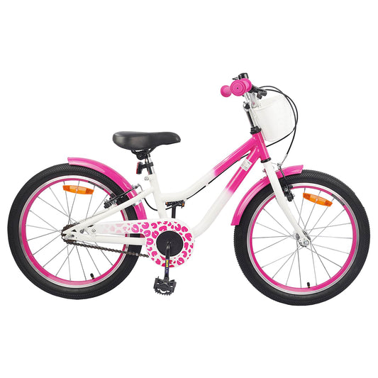 Kinderfiets Met Zijwieltjes 18 Inch voor 5-7 jaar Roze is nu te koop bij PeponiXL, paradijselijk wonen!
