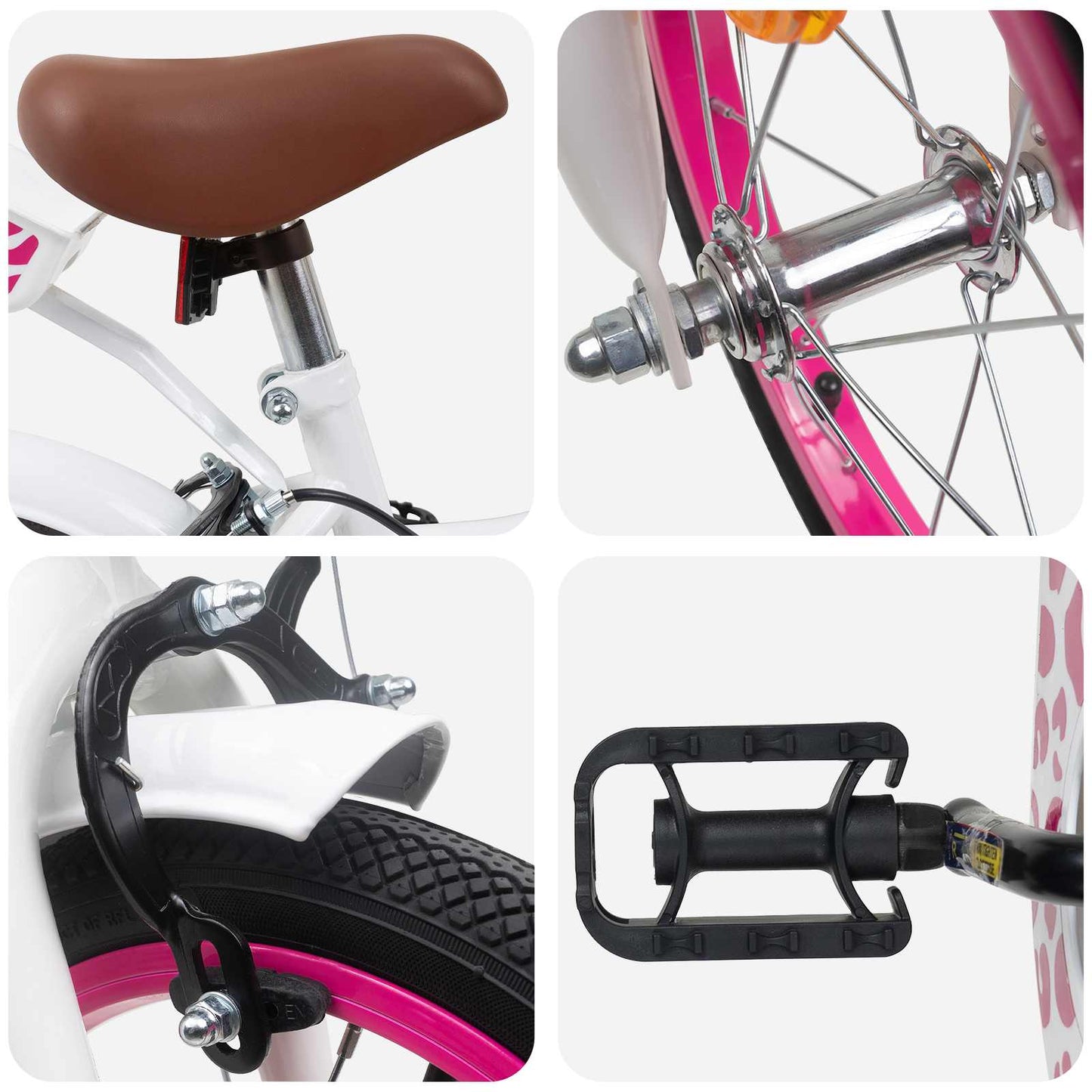 Kinderfiets Met Zijwieltjes 14 Inch voor 3-5 jaar oud Wit is nu te koop bij PeponiXL, paradijselijk wonen!
