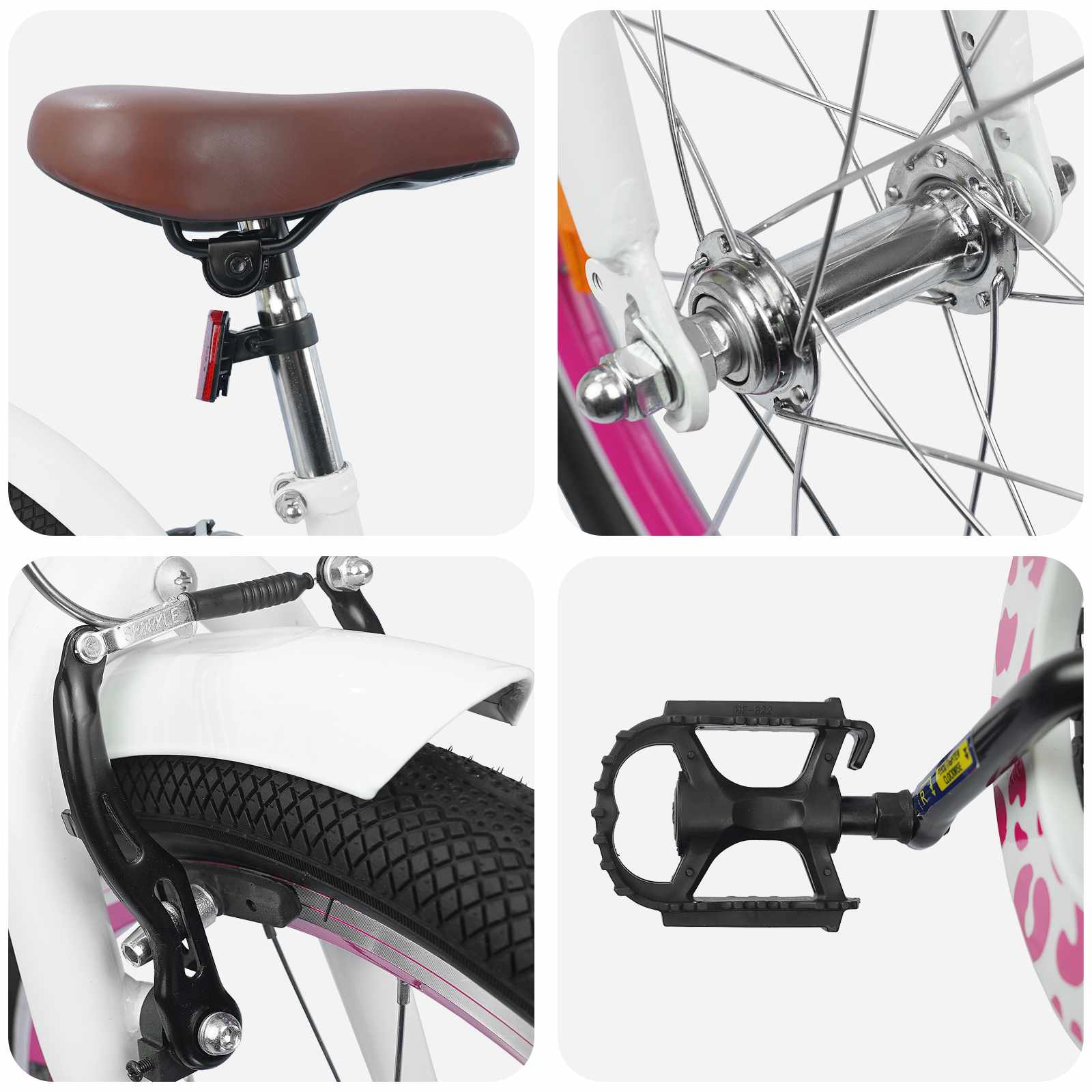 Kinderfiets 18 Inch voor 5-7 jaar Wit is nu te koop bij PeponiXL, paradijselijk wonen!