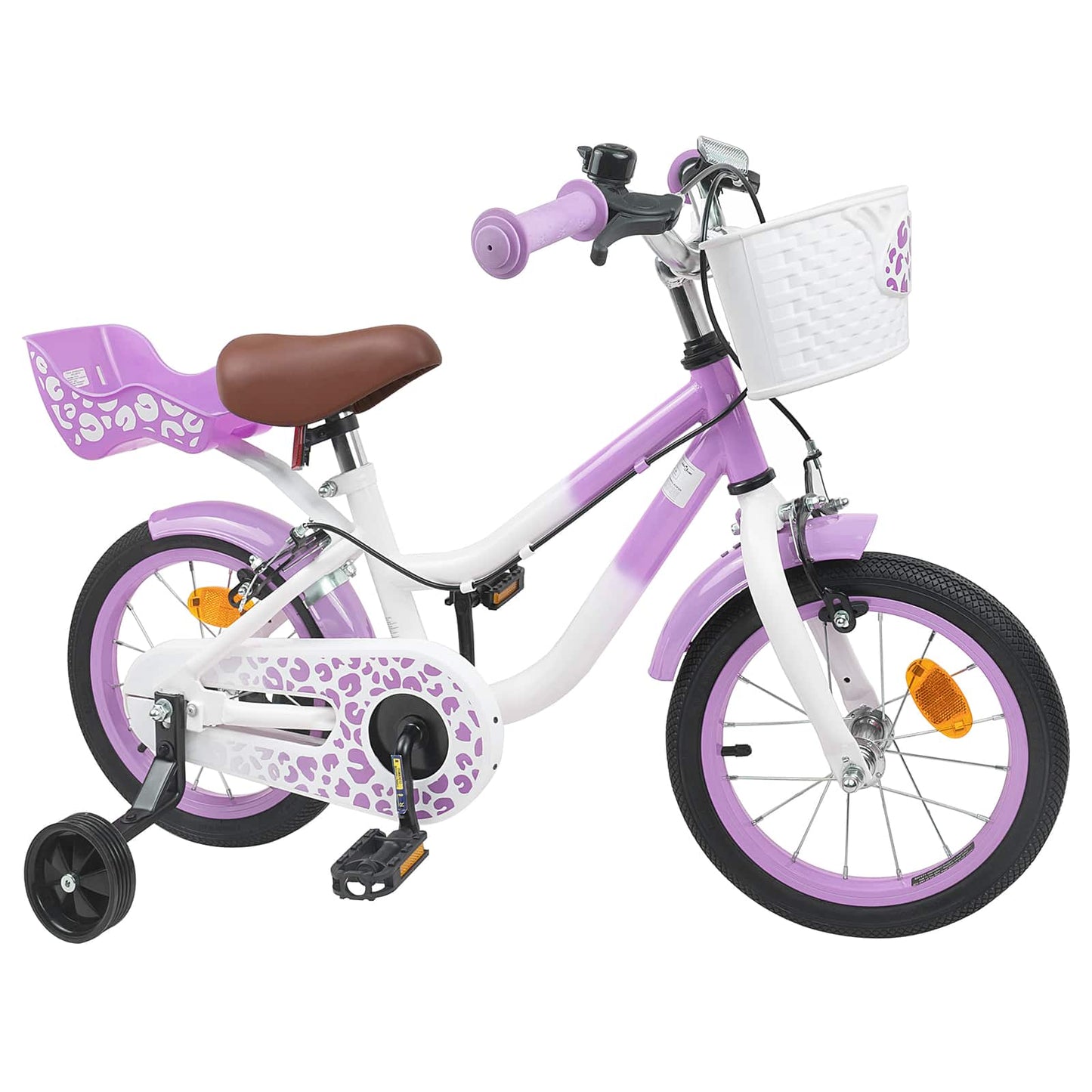 Kinderfiets Met Zijwieltjes 14 Inch voor 3-5 jaar oud Paars is nu te koop bij PeponiXL, paradijselijk wonen!