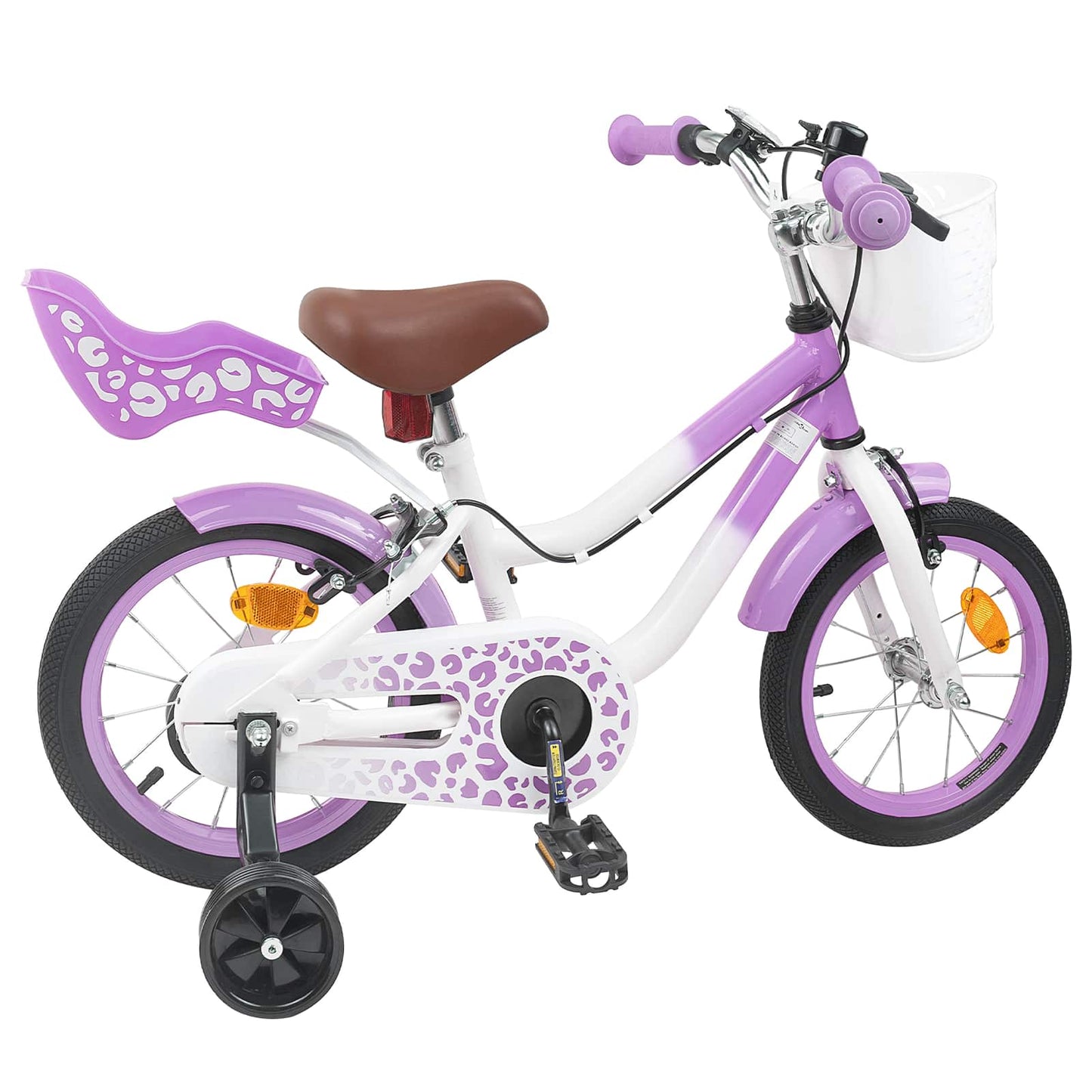 Kinderfiets Met Zijwieltjes 14 Inch voor 3-5 jaar oud Paars is nu te koop bij PeponiXL, paradijselijk wonen!