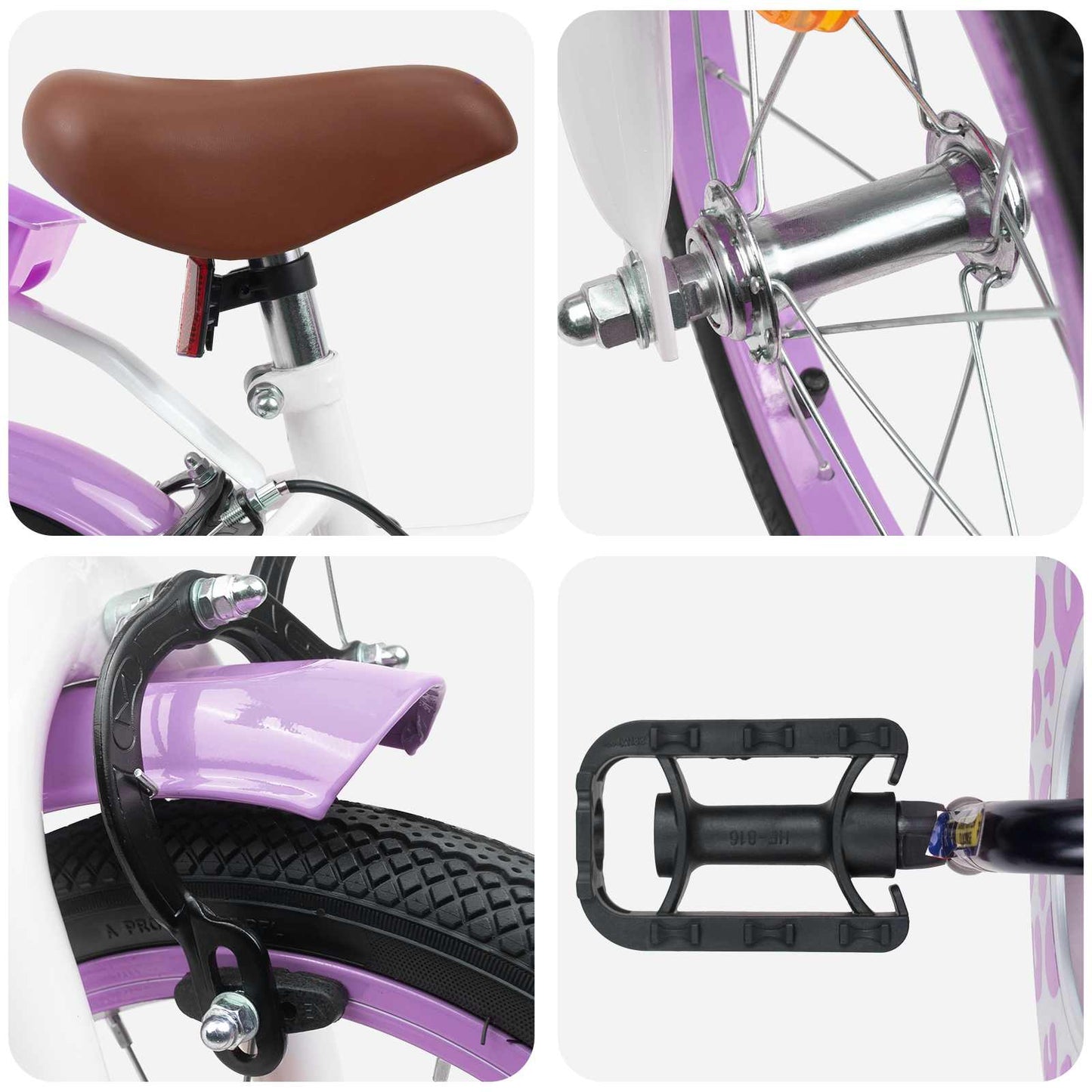 Kinderfiets Met Zijwieltjes 16 Inch voor 4-6 jaar oud Paars is nu te koop bij PeponiXL, paradijselijk wonen!