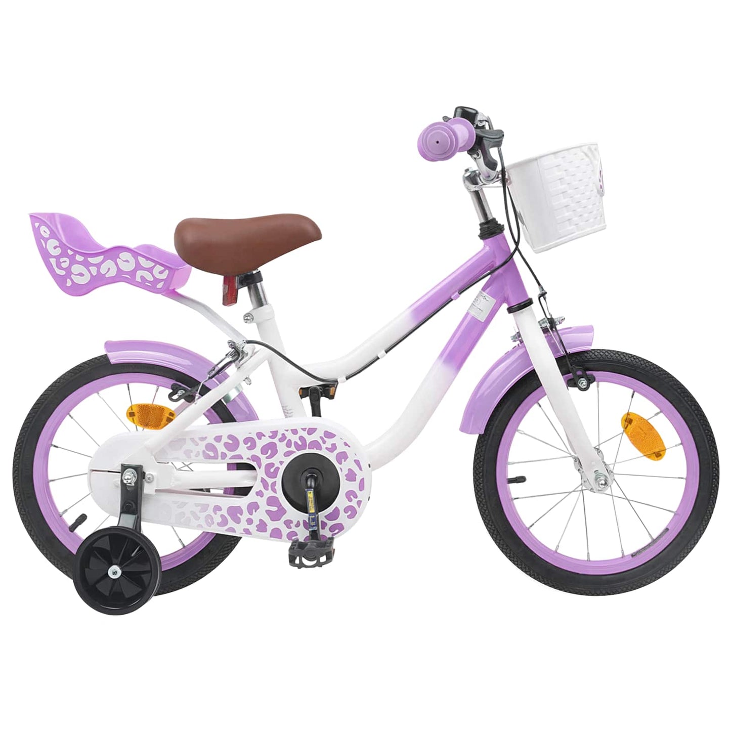 Kinderfiets Met Zijwieltjes 16 Inch voor 4-6 jaar oud Paars is nu te koop bij PeponiXL, paradijselijk wonen!