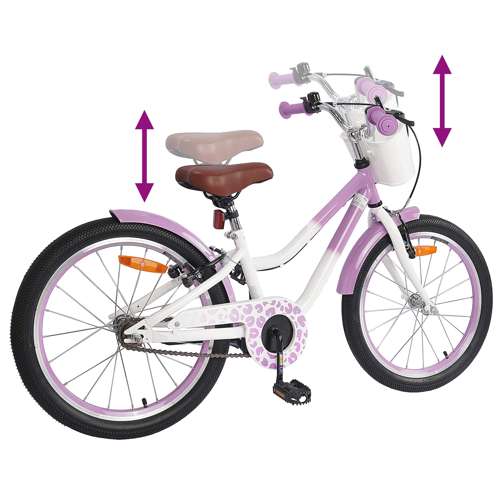 Kinderfiets Met Zijwieltjes 20 Inch voor 6-11 jaar oud Paars is nu te koop bij PeponiXL, paradijselijk wonen!