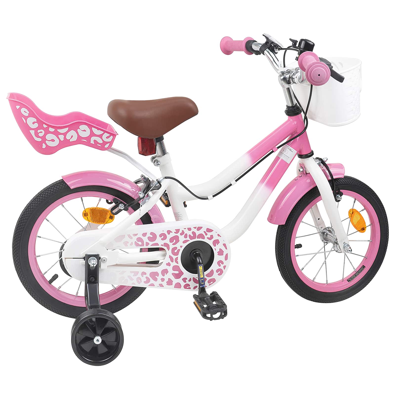 Kinderfiets Met Zijwieltjes 14 Inch voor 3-5 jaar oud Lichtroze is nu te koop bij PeponiXL, paradijselijk wonen!