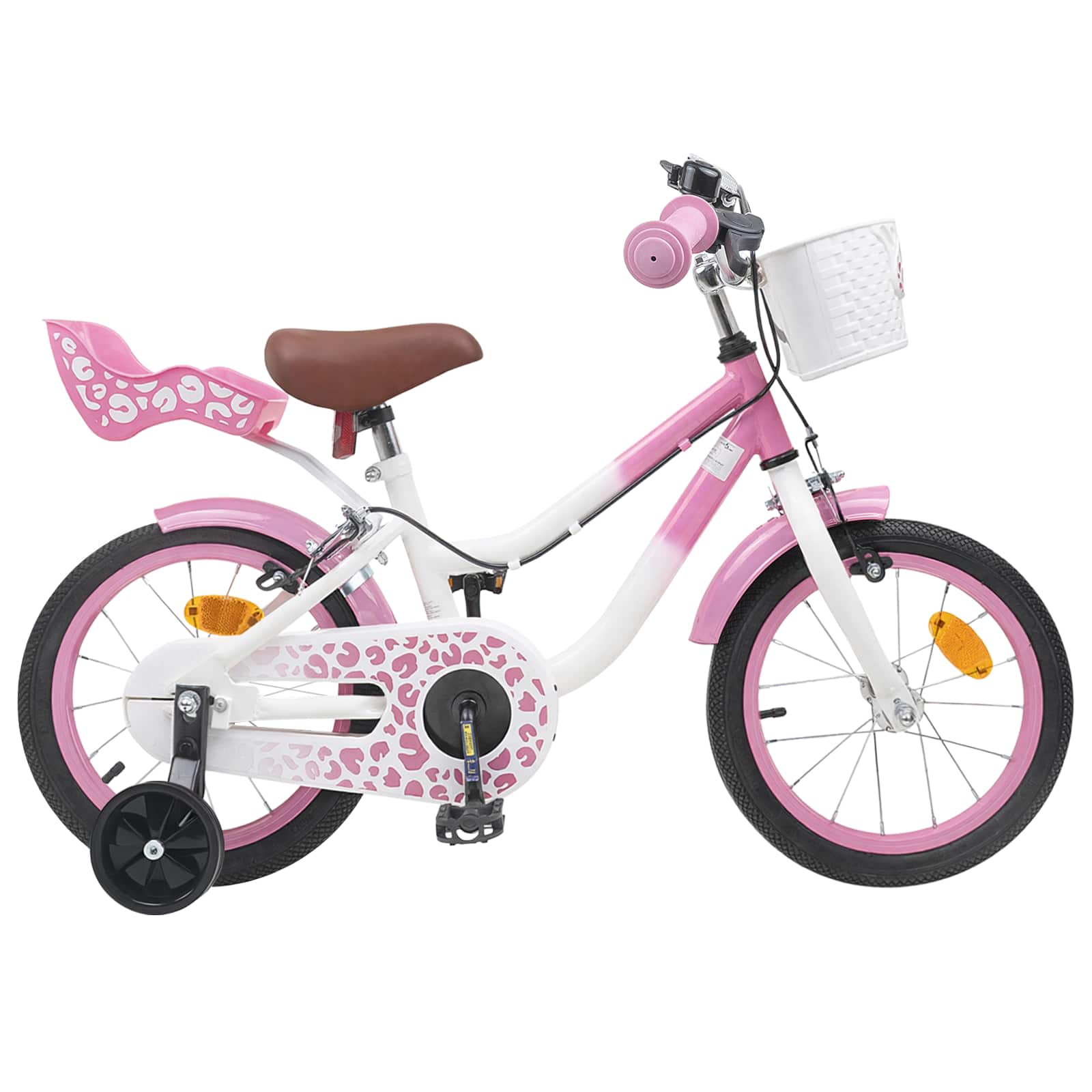 Kinderfiets Met Zijwieltjes 16 Inch voor 4-6 jaar oud Lichtroze is nu te koop bij PeponiXL, paradijselijk wonen!