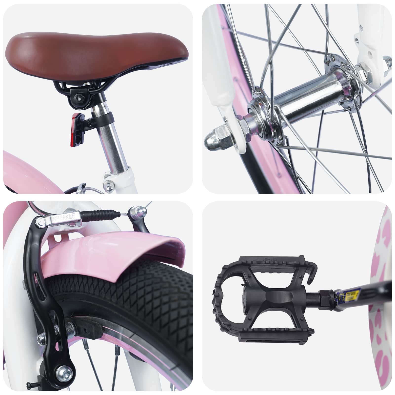 Kinderfiets 18 Inch voor 5-7 jaar Lichtroze is nu te koop bij PeponiXL, paradijselijk wonen!