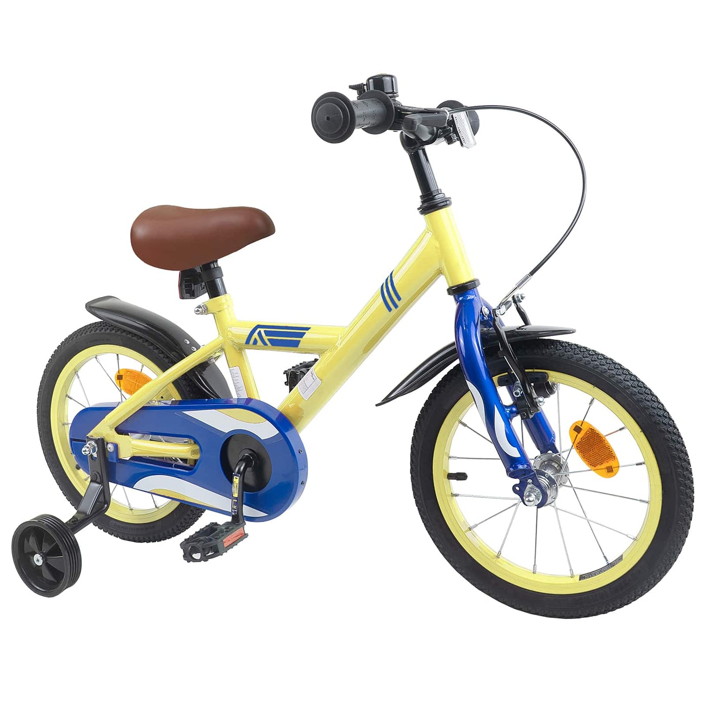 Kinderfiets 14 Inch voor 3-5 jaar oud Geel is nu te koop bij PeponiXL, paradijselijk wonen!