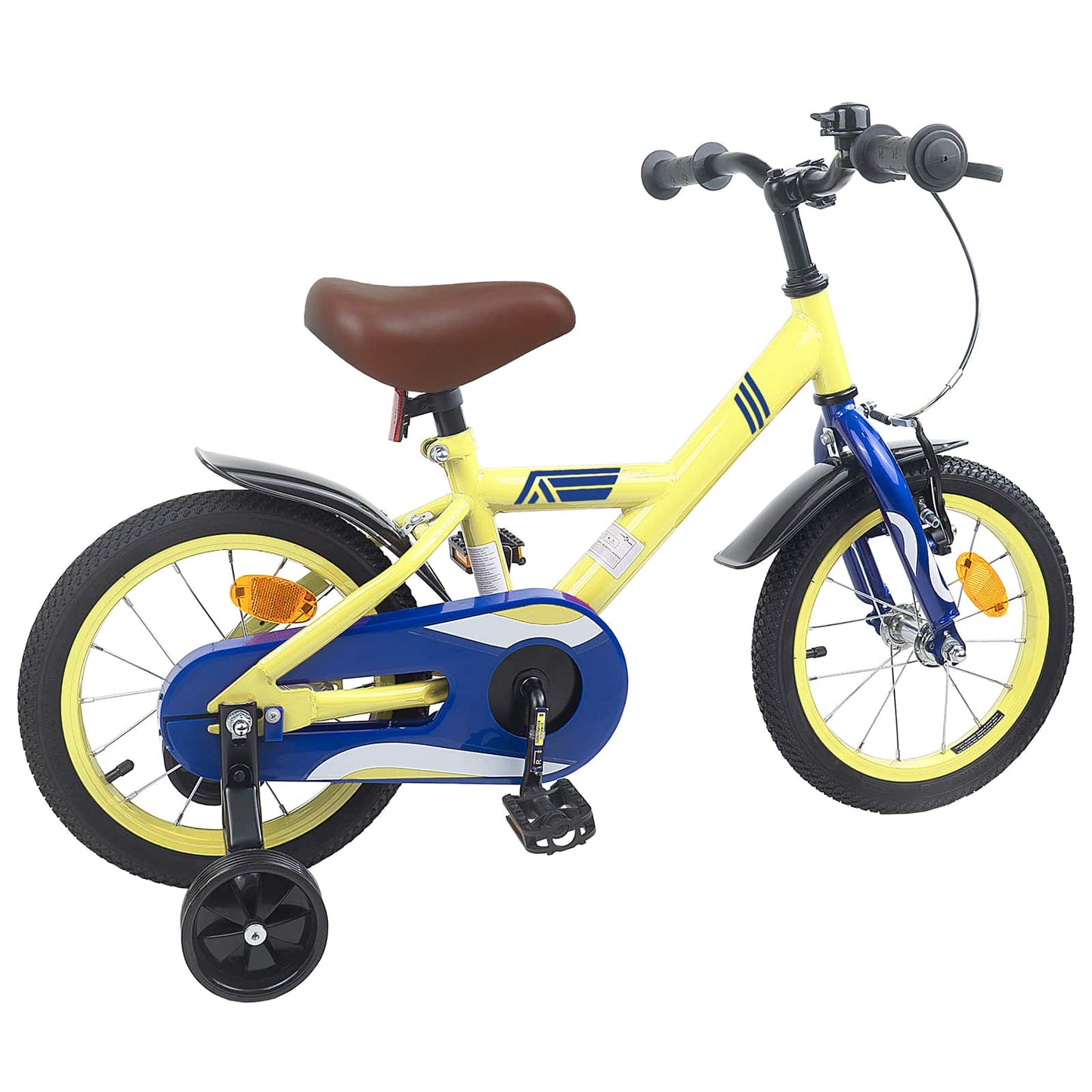Kinderfiets 14 Inch voor 3-5 jaar oud Geel is nu te koop bij PeponiXL, paradijselijk wonen!