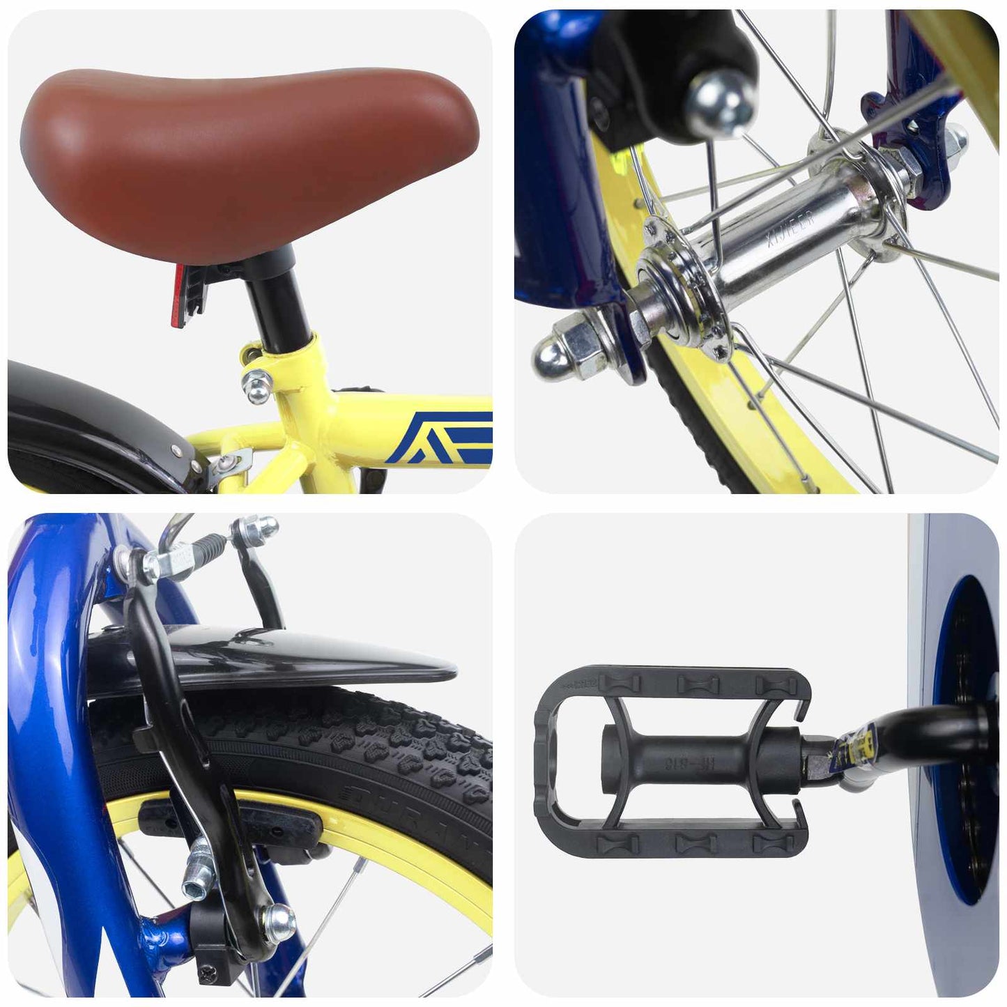 Kinderfiets 16 Inch voor 4-6 jaar oud Geel is nu te koop bij PeponiXL, paradijselijk wonen!
